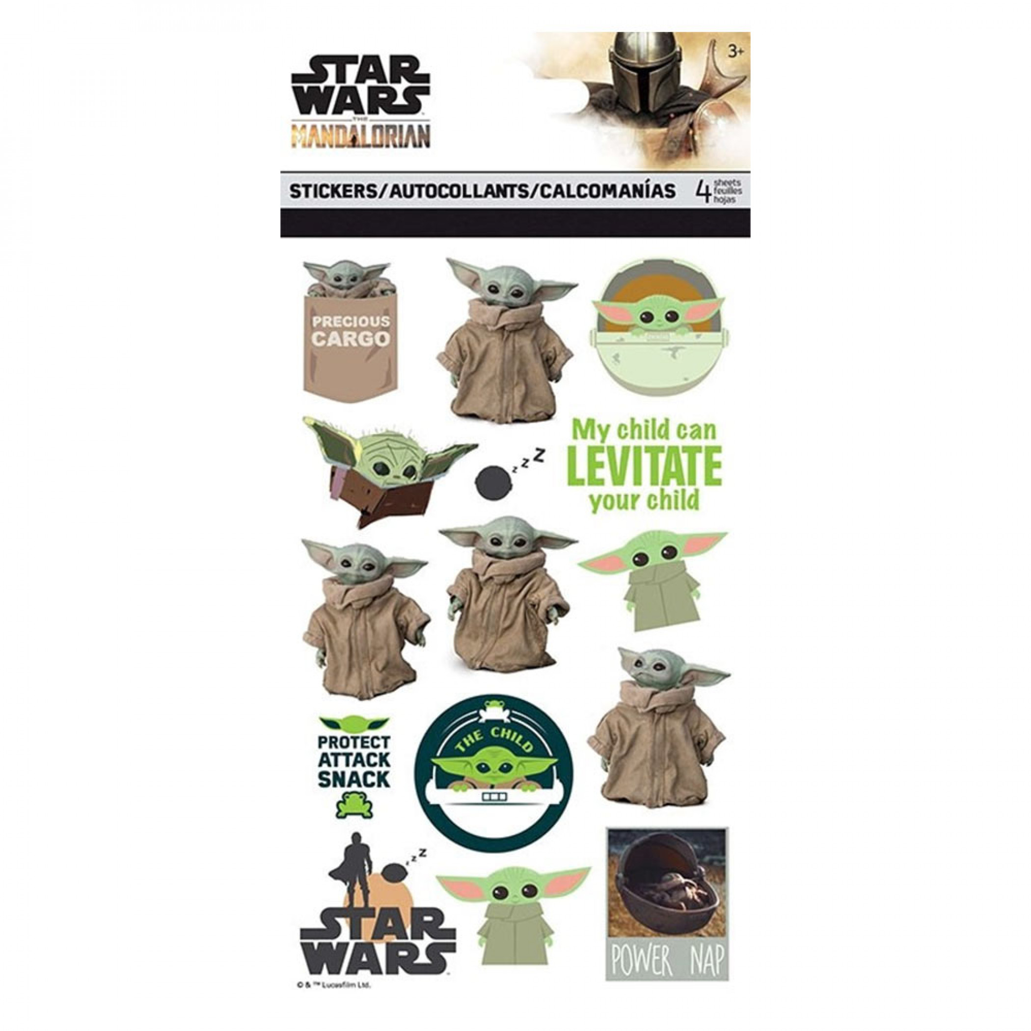 Star Wars The Mandalorian 4-Sheet Sticker Set