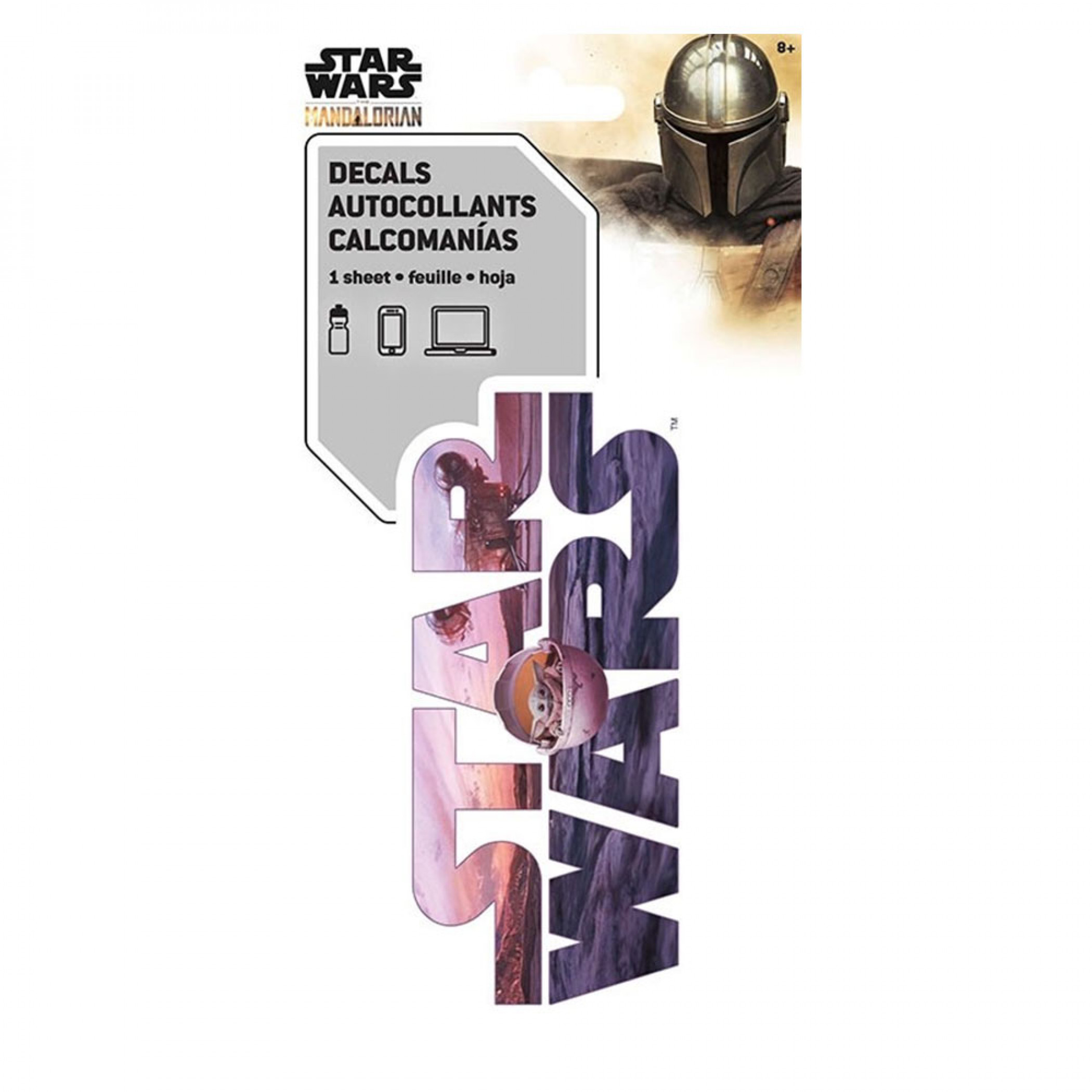 The Mandalorian Star Wars Logo Sticker