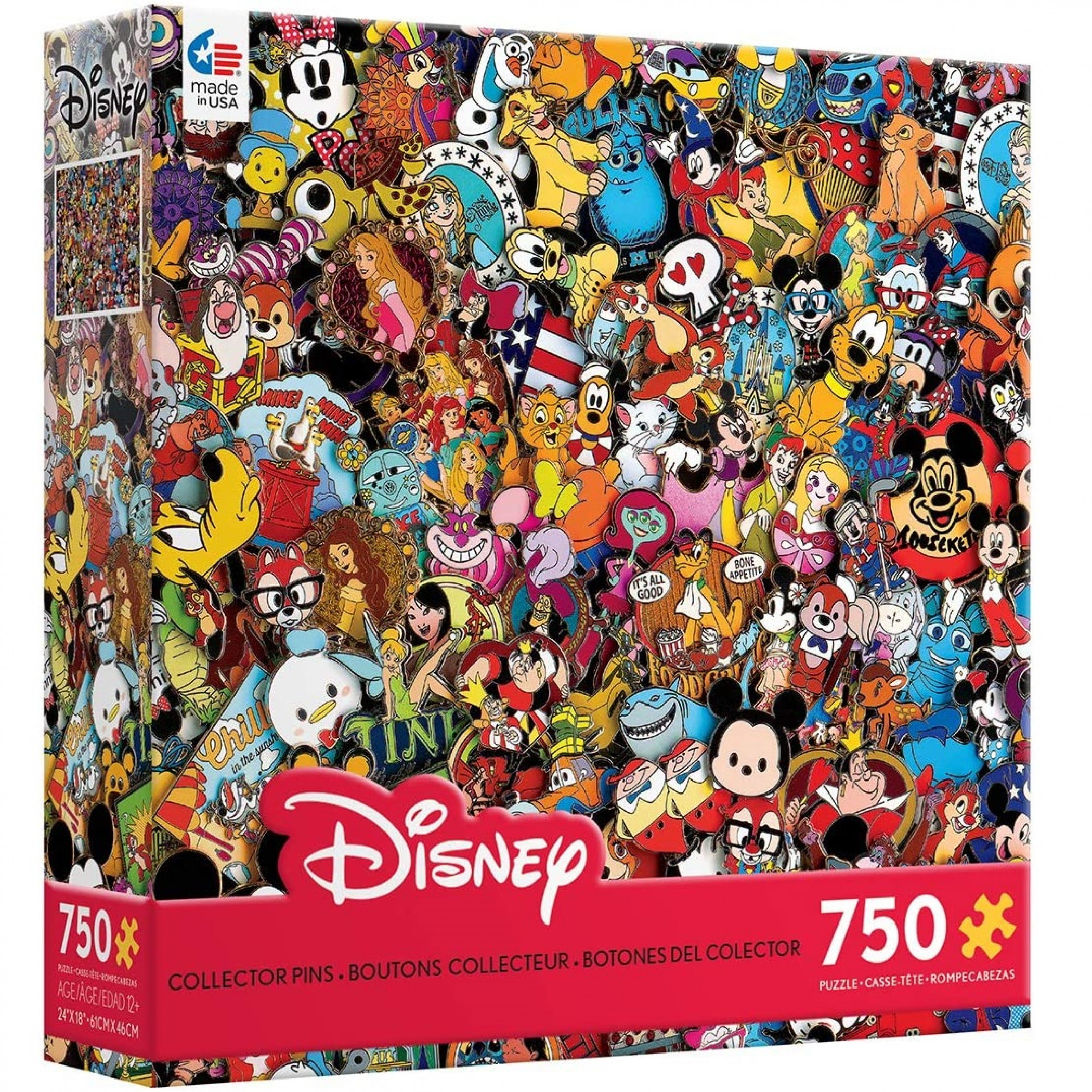 Disney Variety Character Pins 750-Piece Puzzle