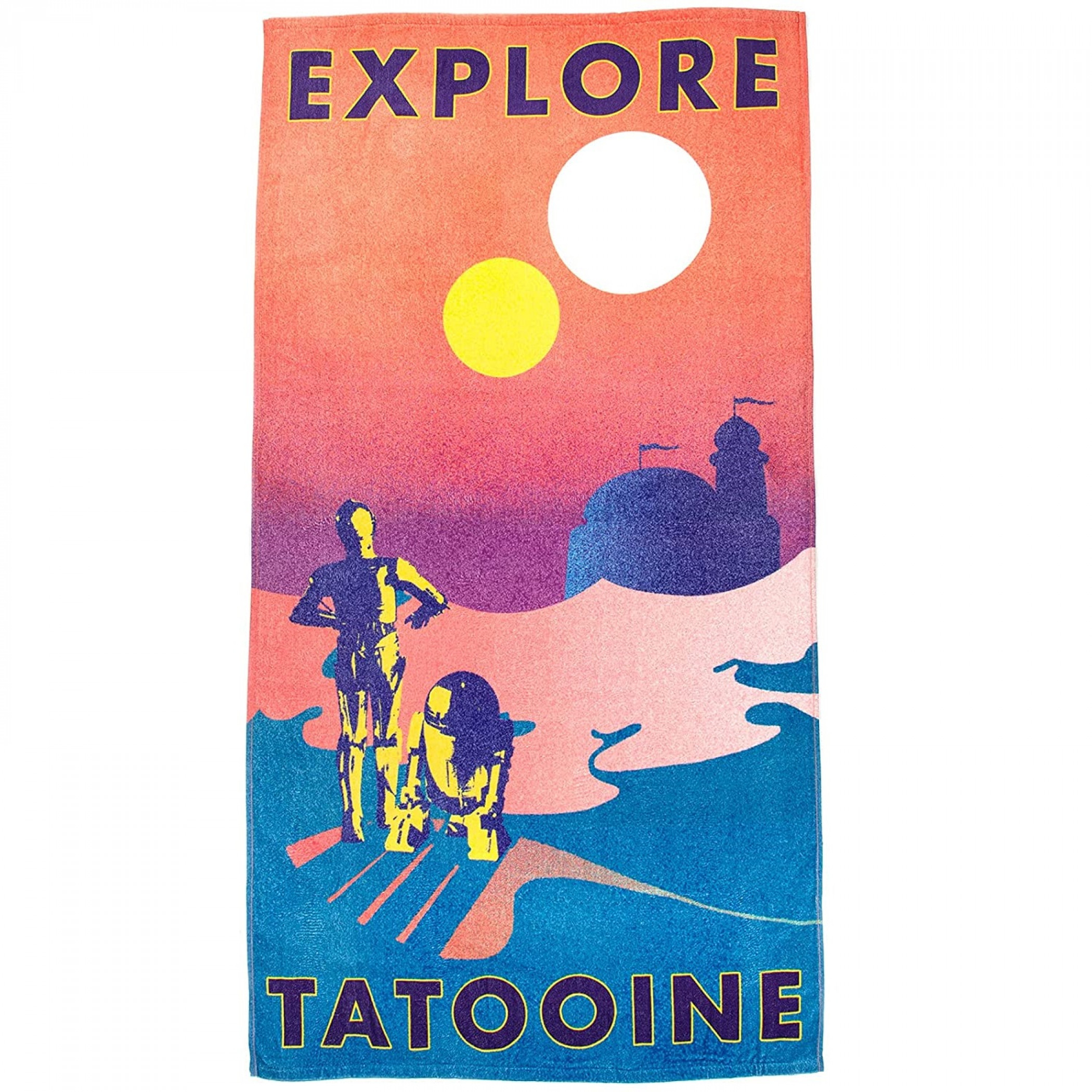 Star Wars Explore Tatooine A Desert Planet Beach Towel