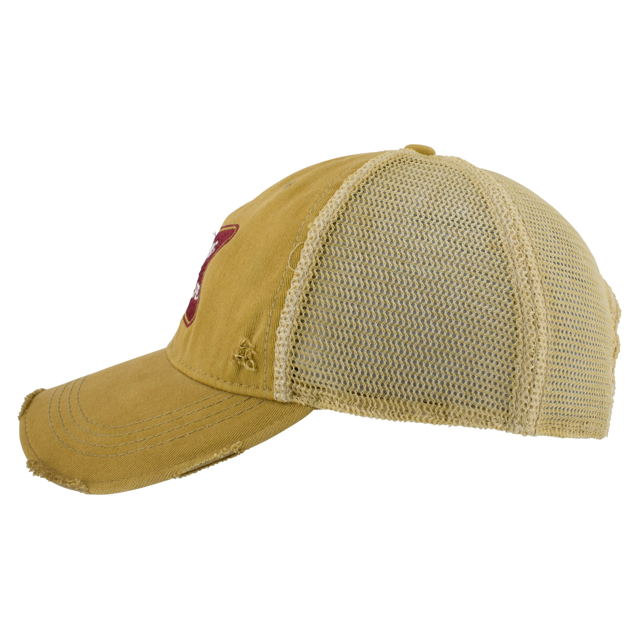 Miller High Life Gold Torn Mesh Retro Brand Trucker Hat