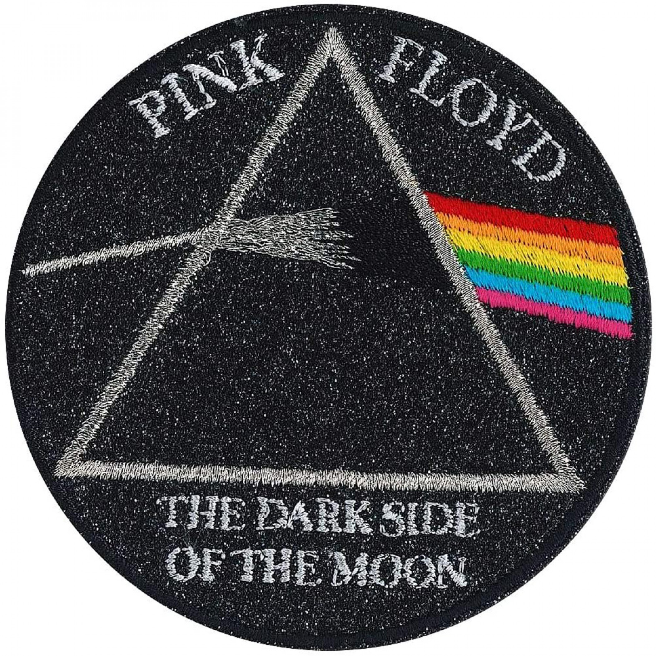 Pink Floyd Dark Side of the Moon Cover Glitter Patch