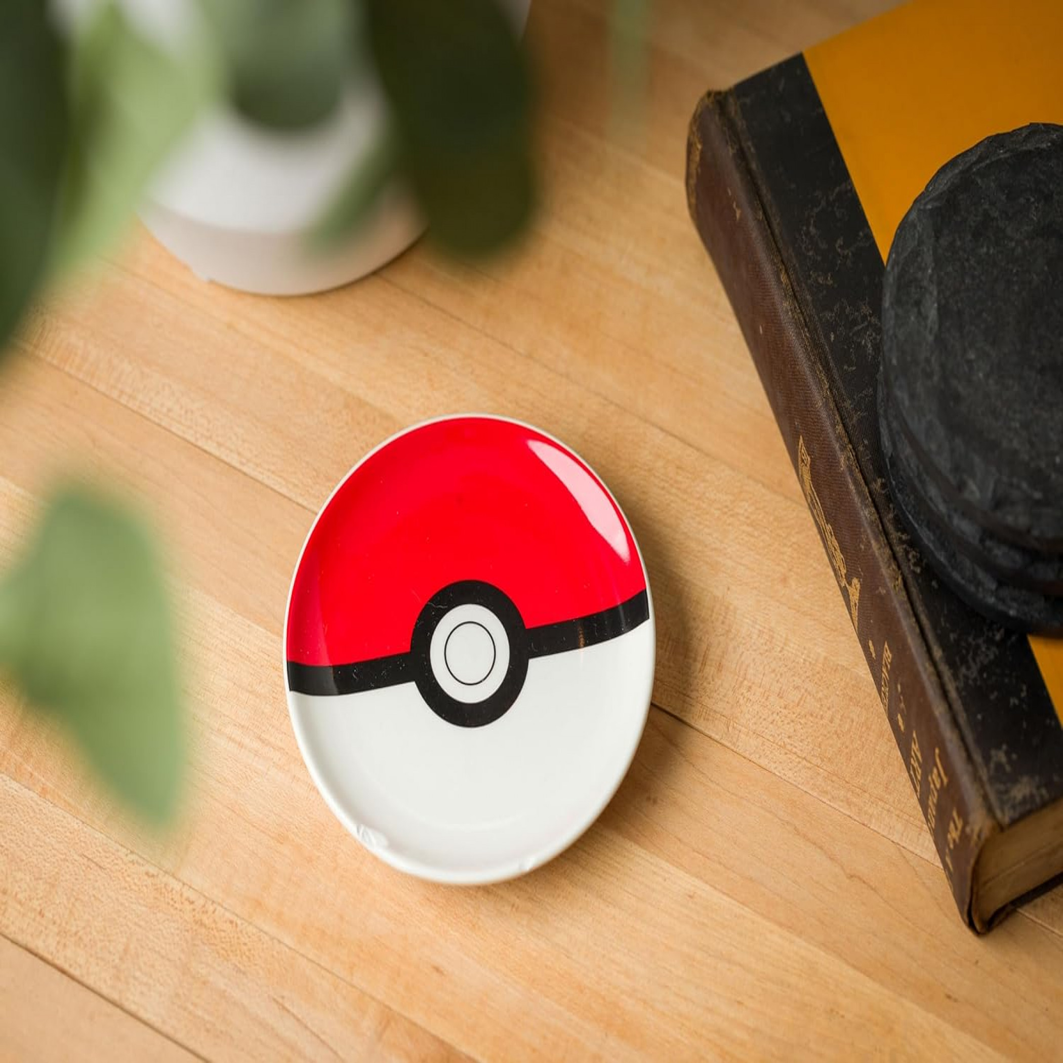 Pokemon Pokeball Shaped Ceramic Spoon Rest