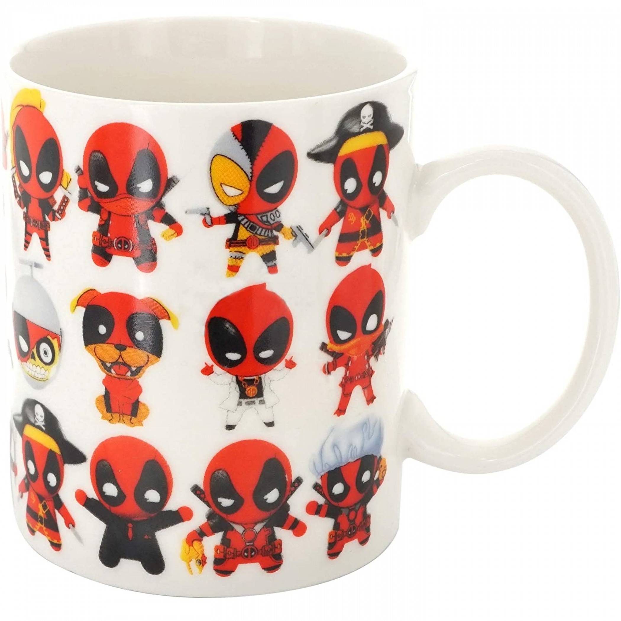Marvel Deadpool Chibi Characters All Over 11oz Ceramic Mug