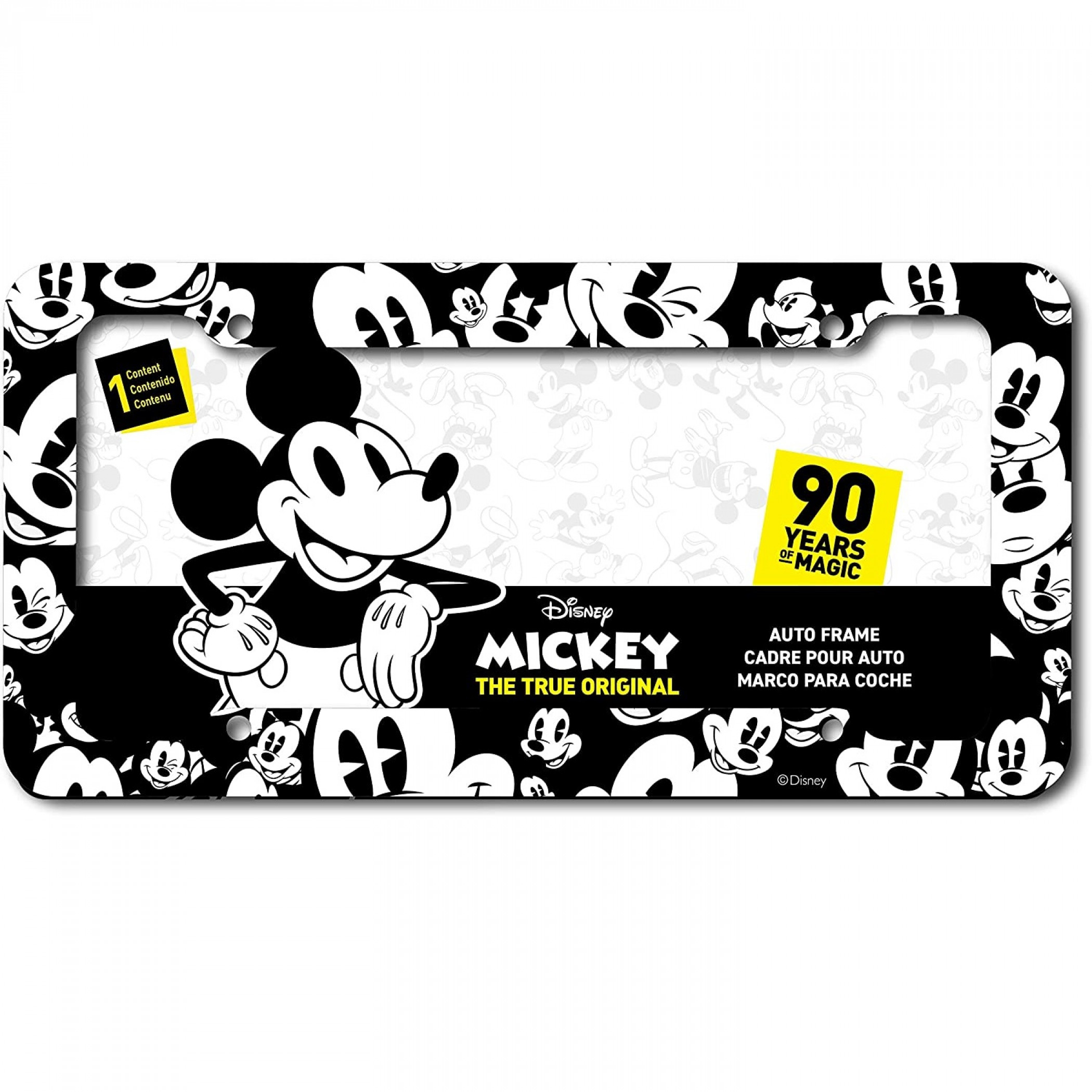 Disney Mickey Mouse Faces License Plate Frame