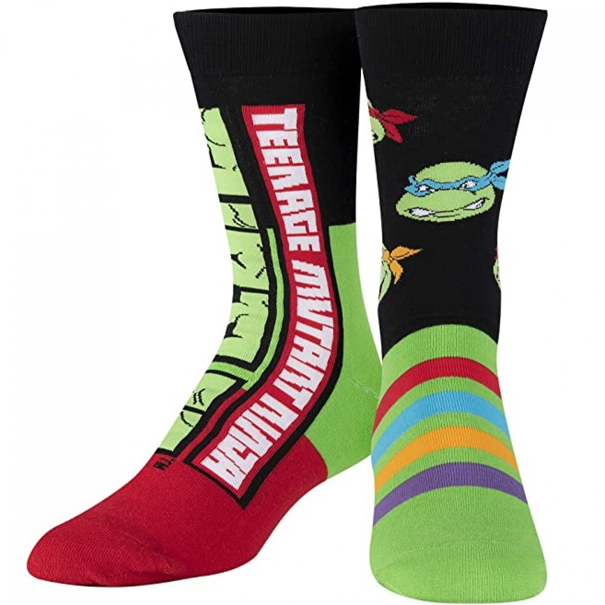 Teenage Mutant Ninja Turtles Colors and Characters Crew Socks