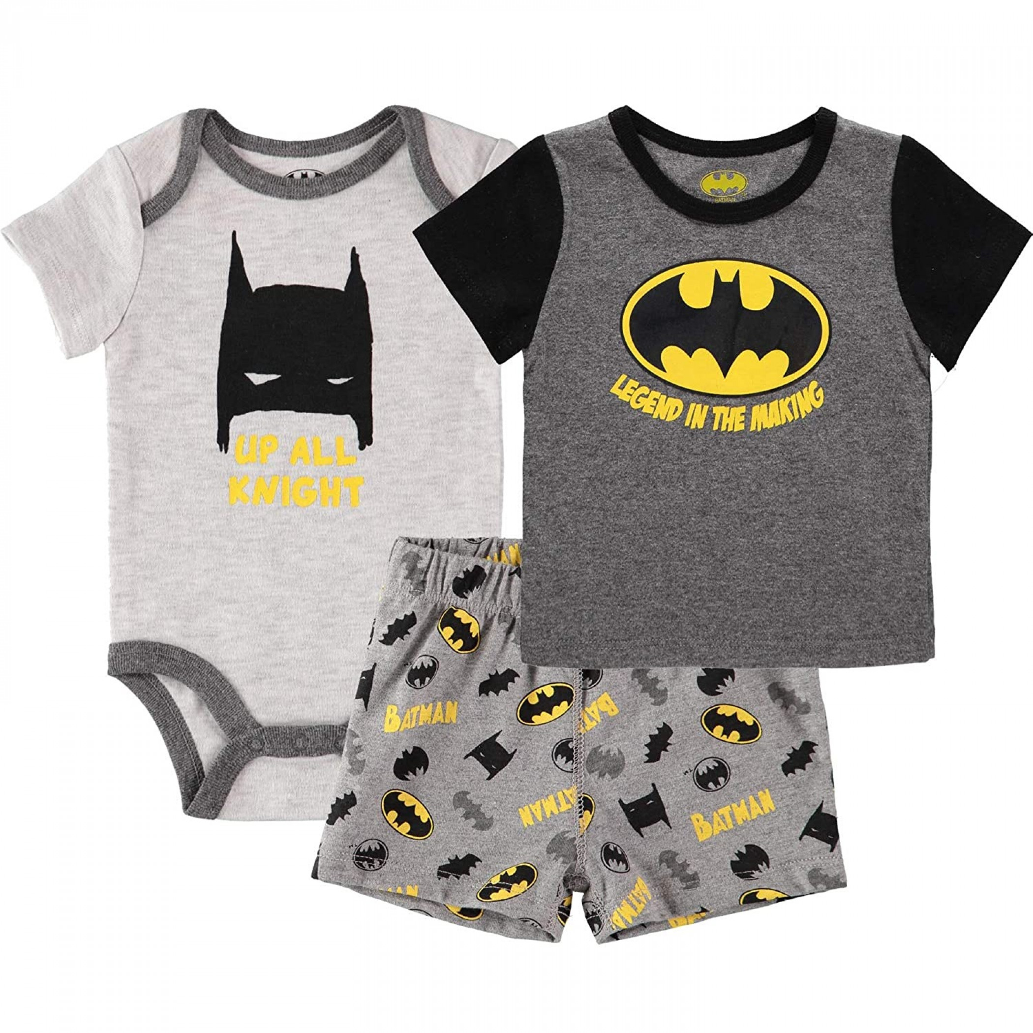 Batman Logo Sleepwear 3-Piece Set