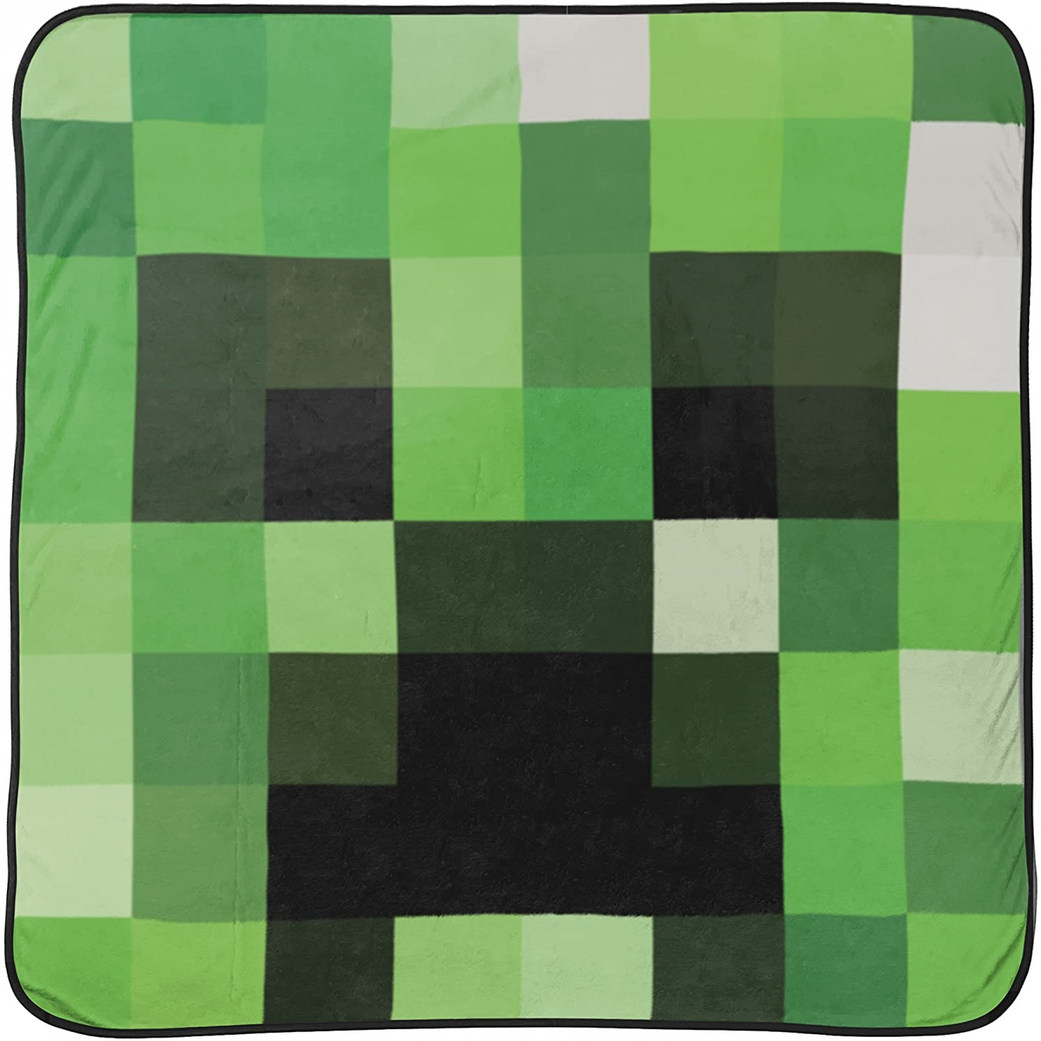 Minecraft Creeper Face Fleece Throw Blanket