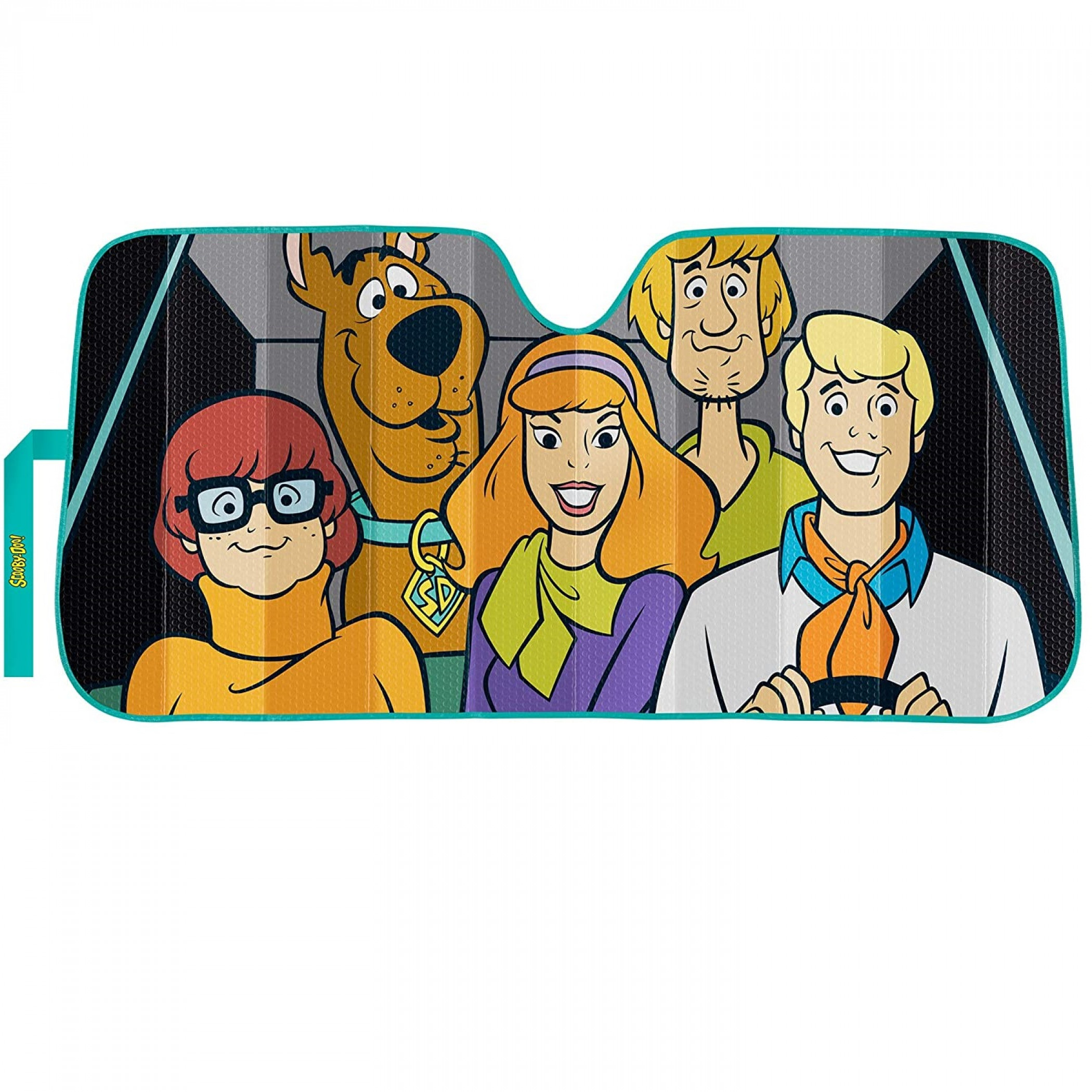 Scooby Doo Mystery Machine View Accordion Car Sunshade