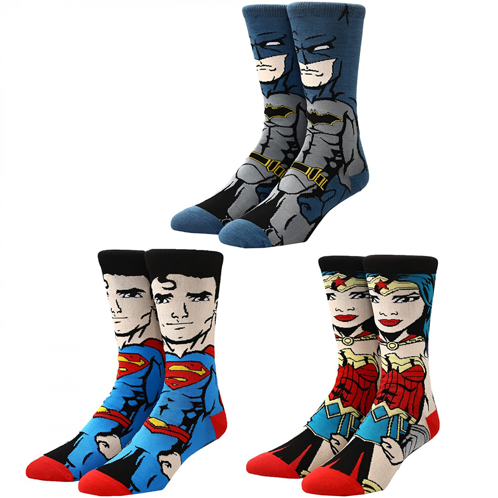 DC Comics Justice League 3-Pair Pack of Crew Socks