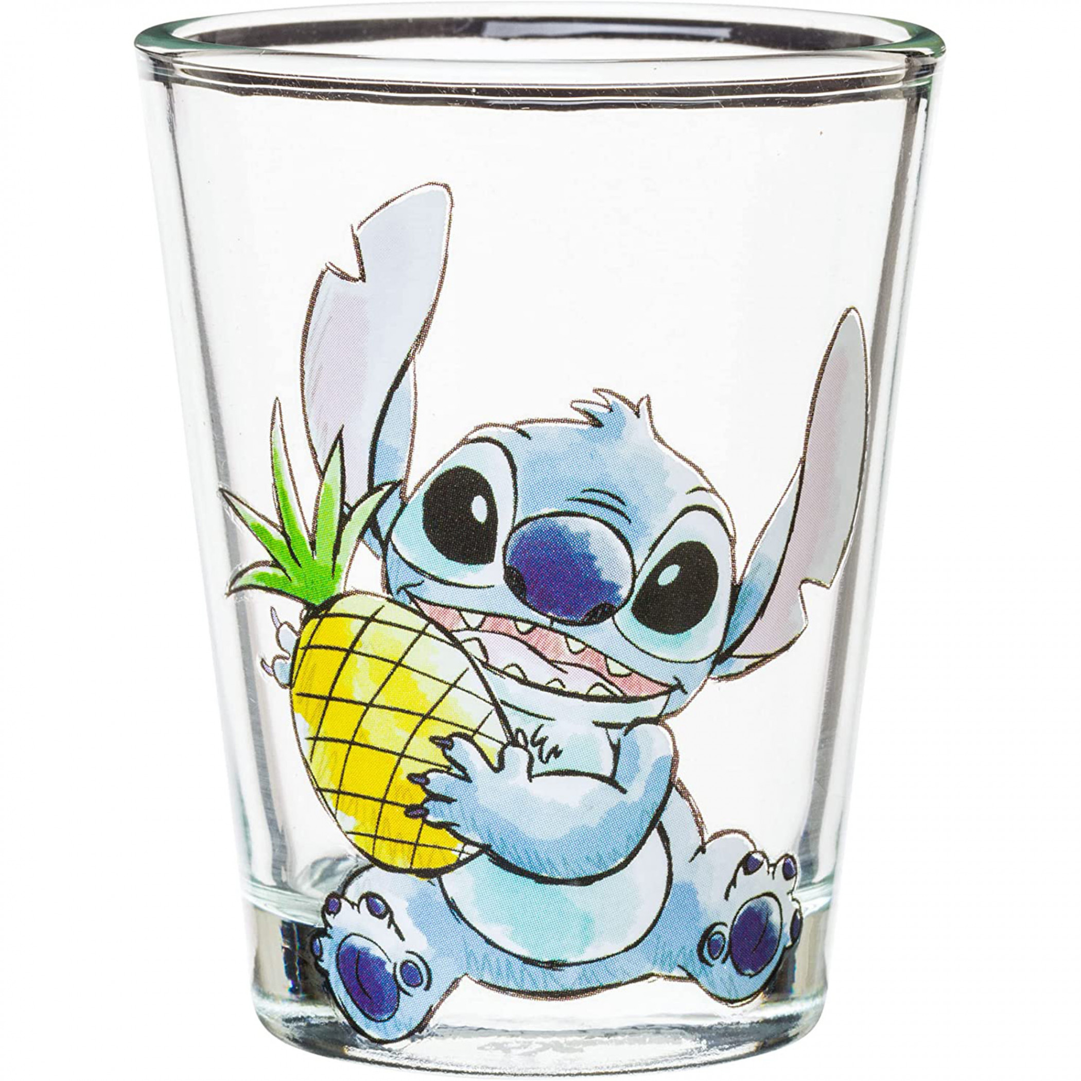 4 Disney Lilo & Stitch Glassware 10 oz STITCH Glasses Set