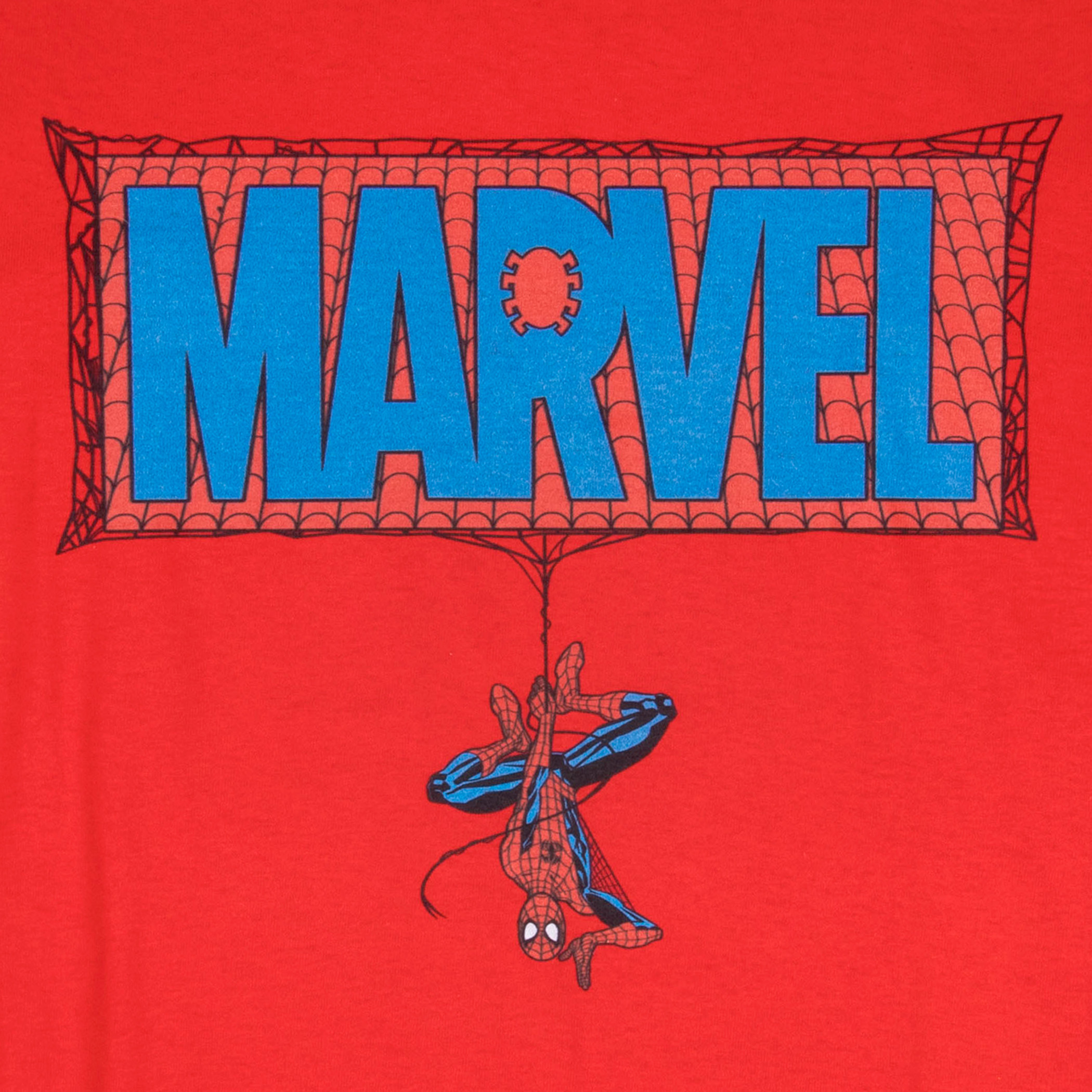 Marvel Comics Text Brand Spider-man Themed T-shirt