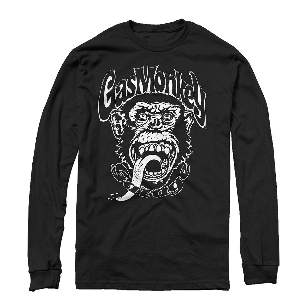 Gas Monkey Garage Monkee Black Long Sleeve T-Shirt