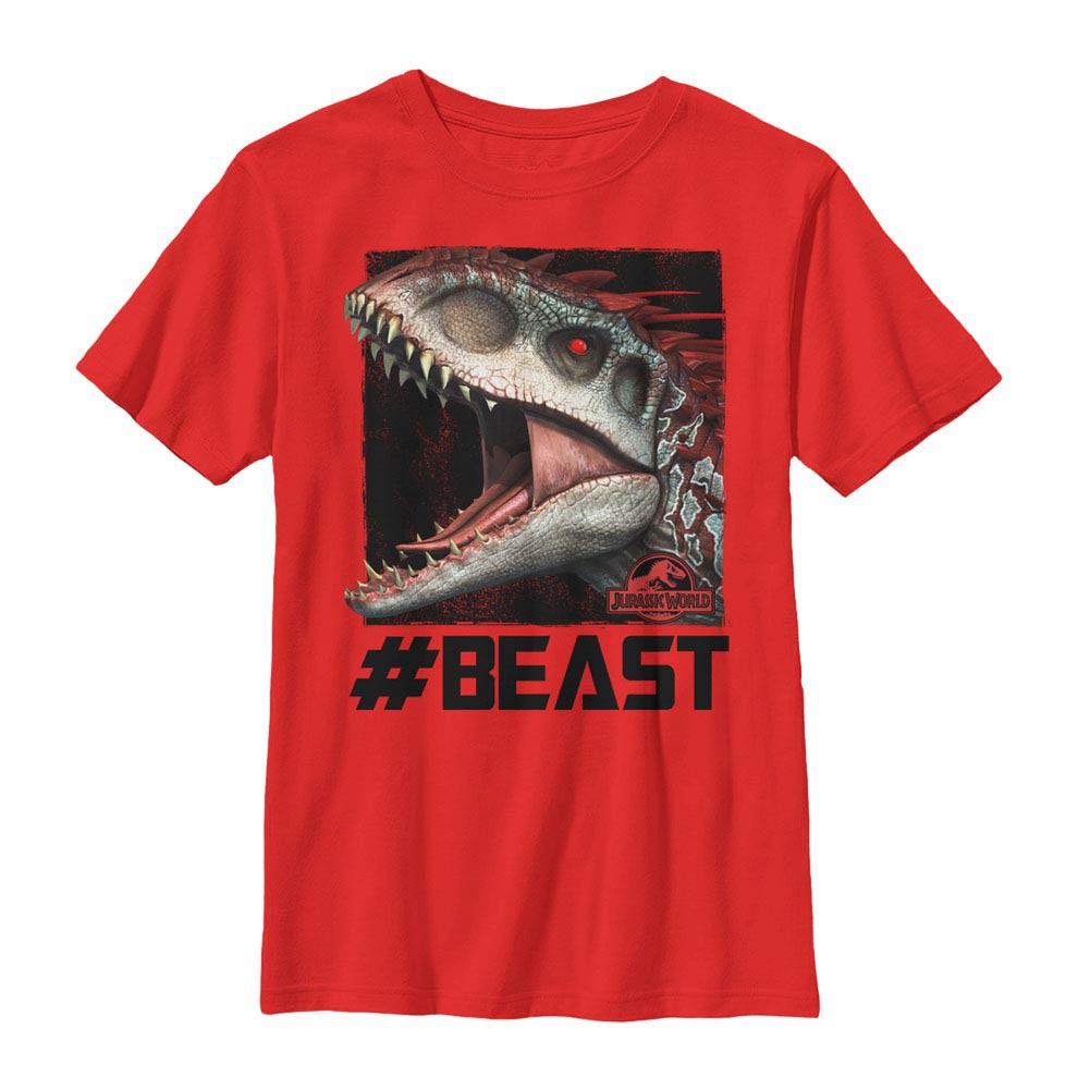 Jurassic World Beast Mode Red Youth T-Shirt