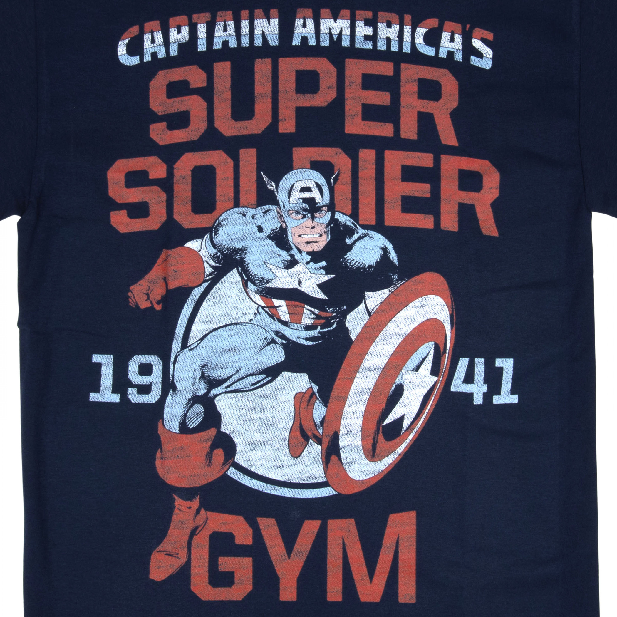 Marvel Captain America Super Soldier Gym Est. 1941 T-Shirt