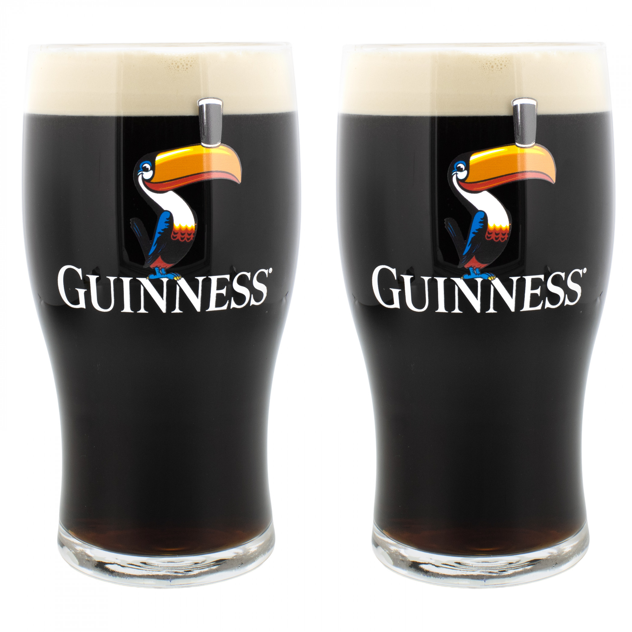 Guinness Gilroy Toucan 20oz Pint Glass 2-Pack - WearYourBeer