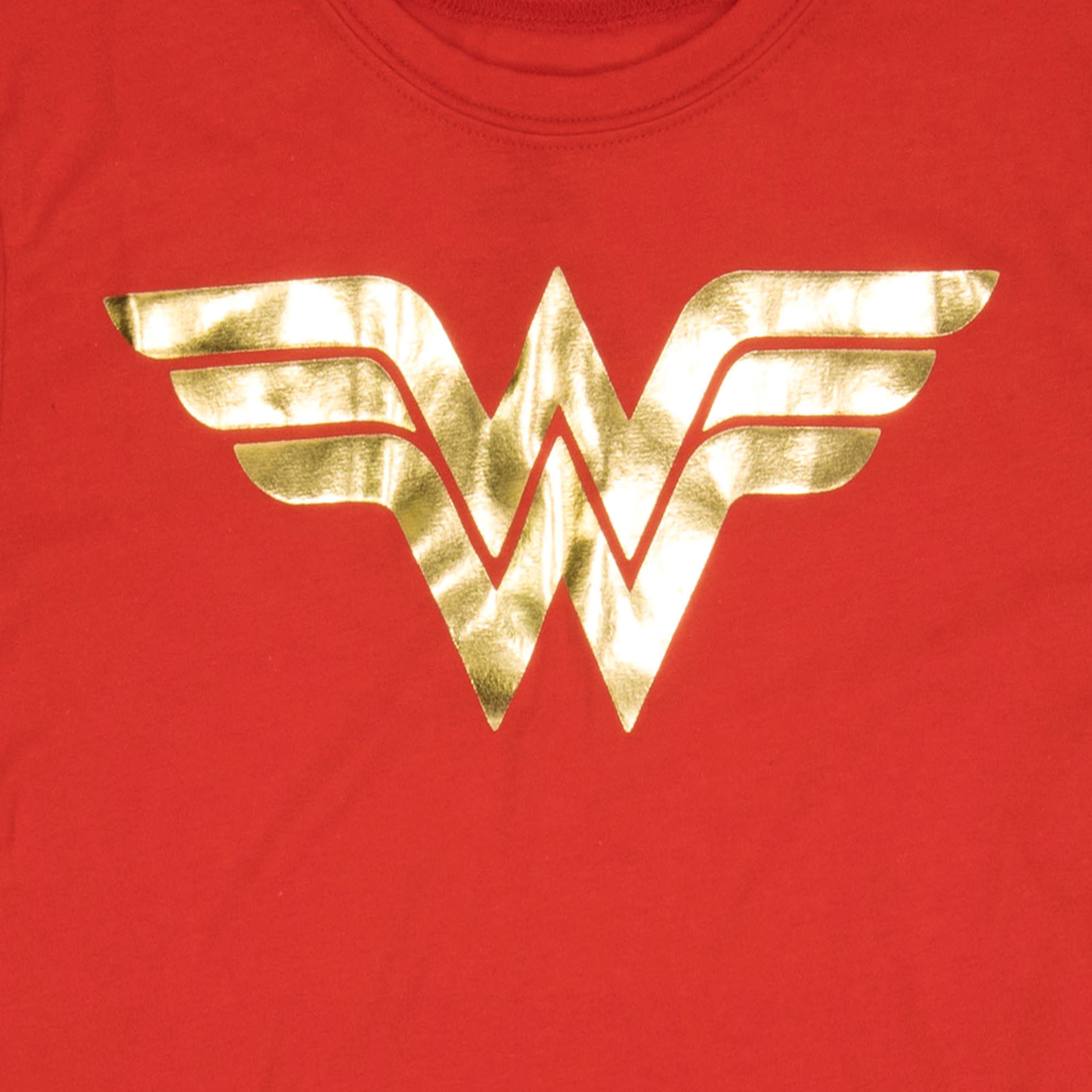 Wonder Woman Gold Foil Classic Symbol Women's T-Shirt