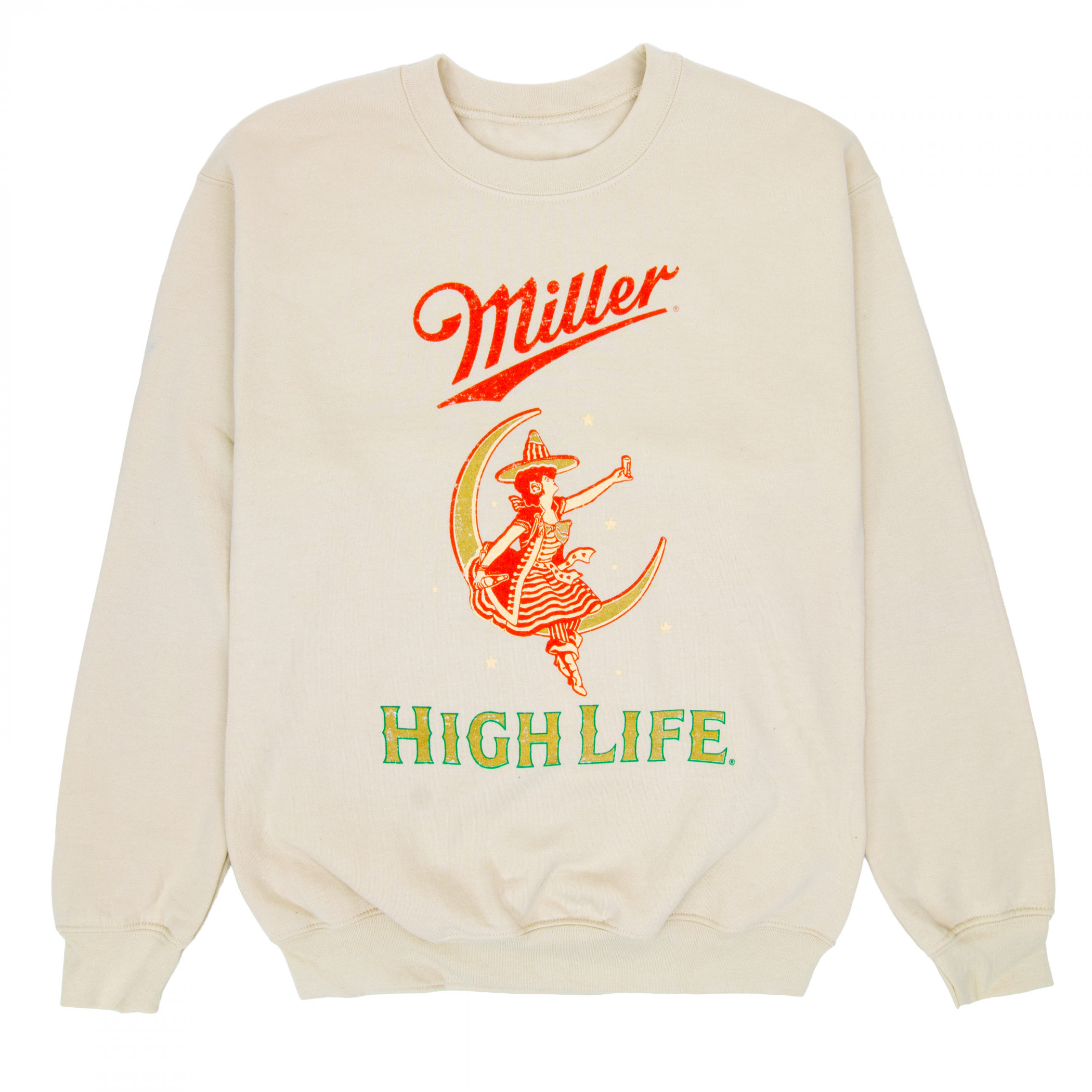 Miller Lite Red Vintage Sweatshirt Miller High Life Girl In The