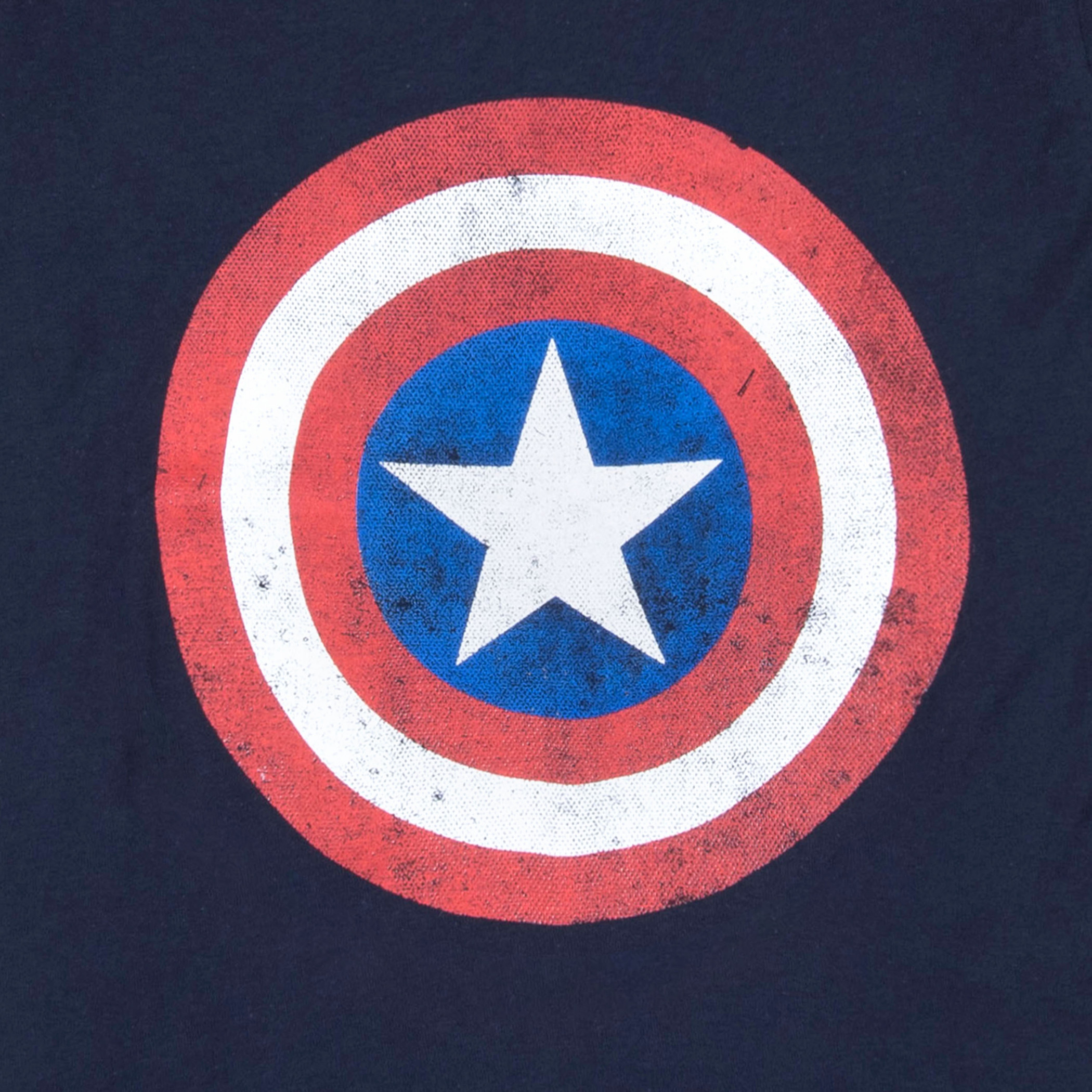 Captain America Distressed Shield Symbol Women's T-Shirt