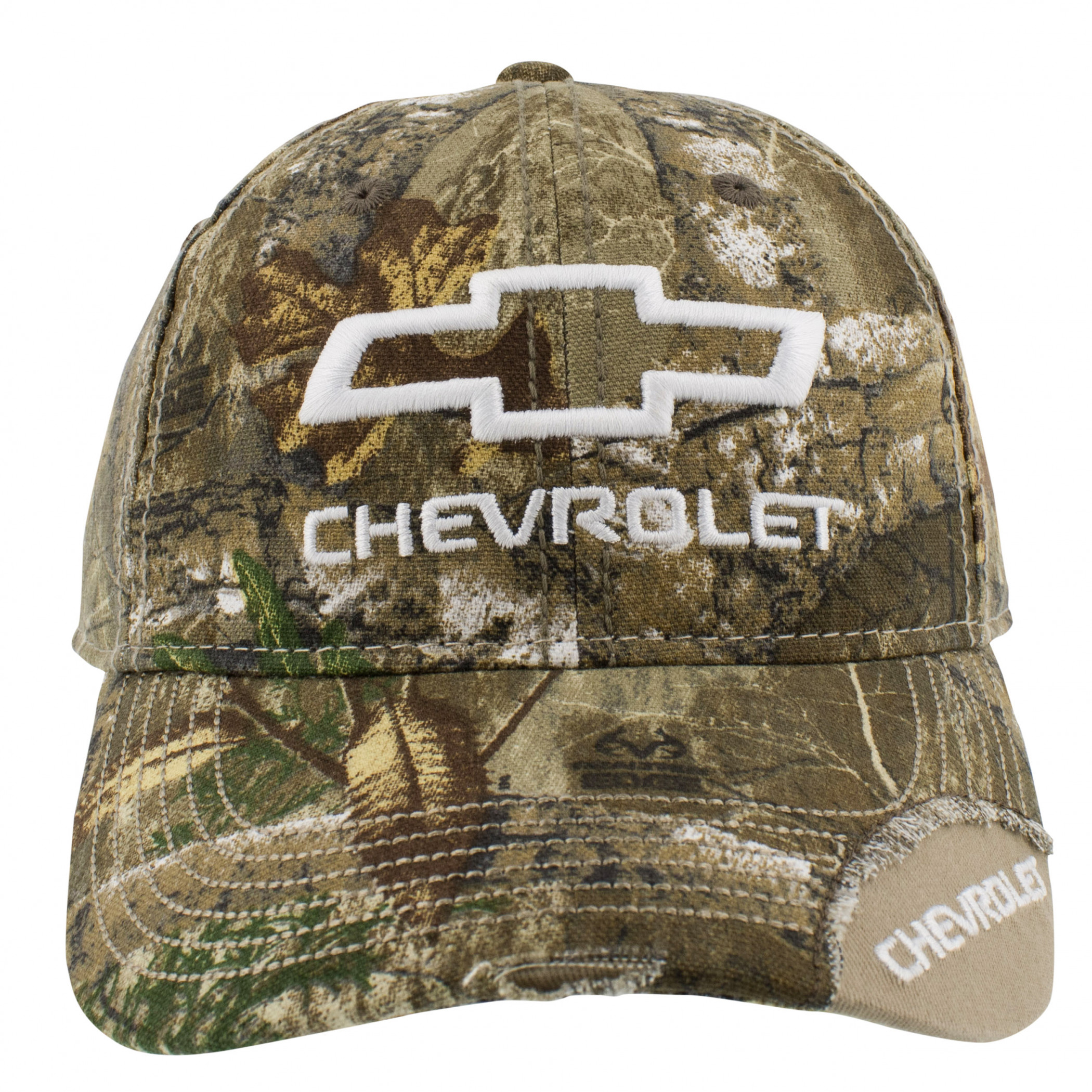 Chevrolet Logo All Over Camo Print Pre-Cuved Adjustable Hat