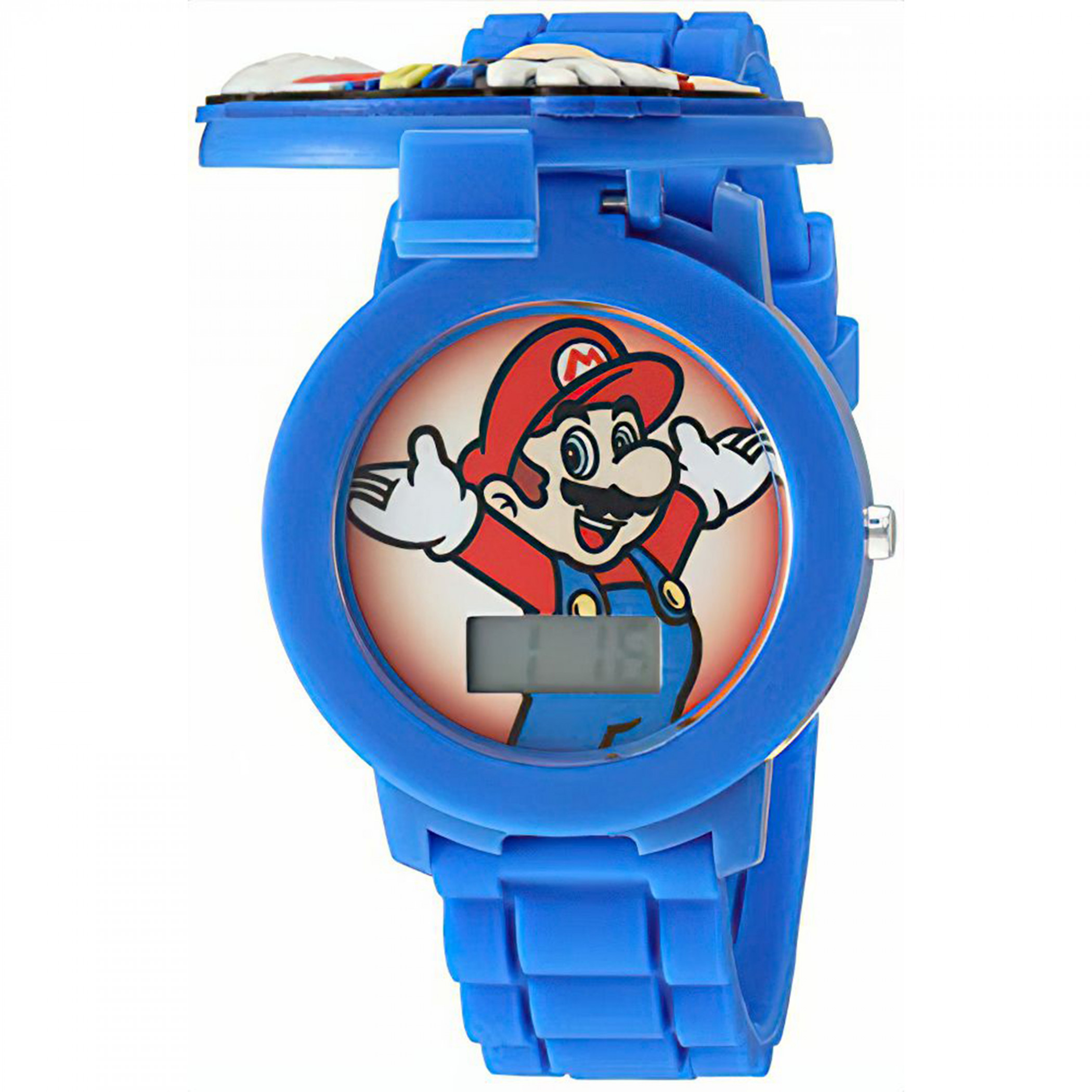 Super Mario Bros. Kid's Watch with 3D Mario Cover