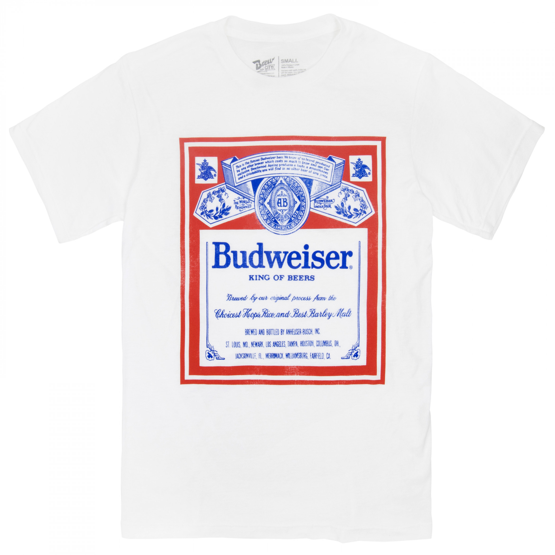 Budweiser King of Beers Vintage Label T-Shirt