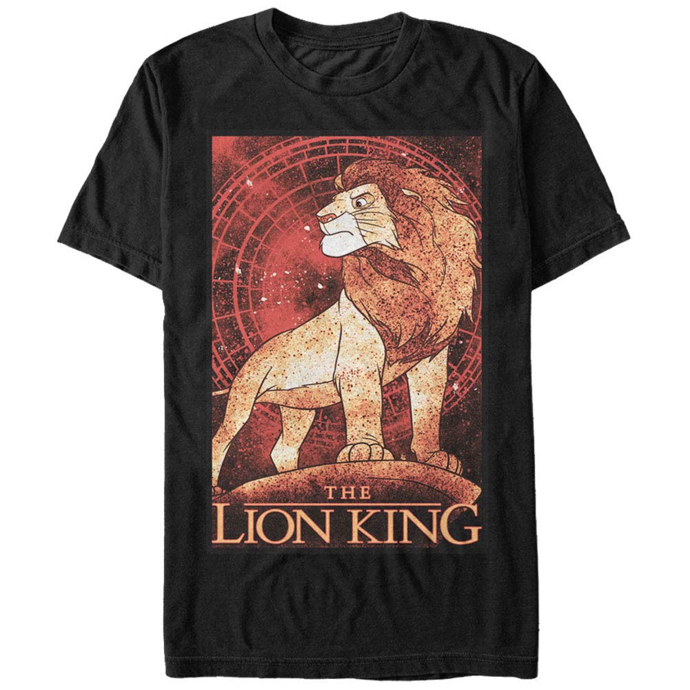 Disney Lion King King Splatter Black T-Shirt