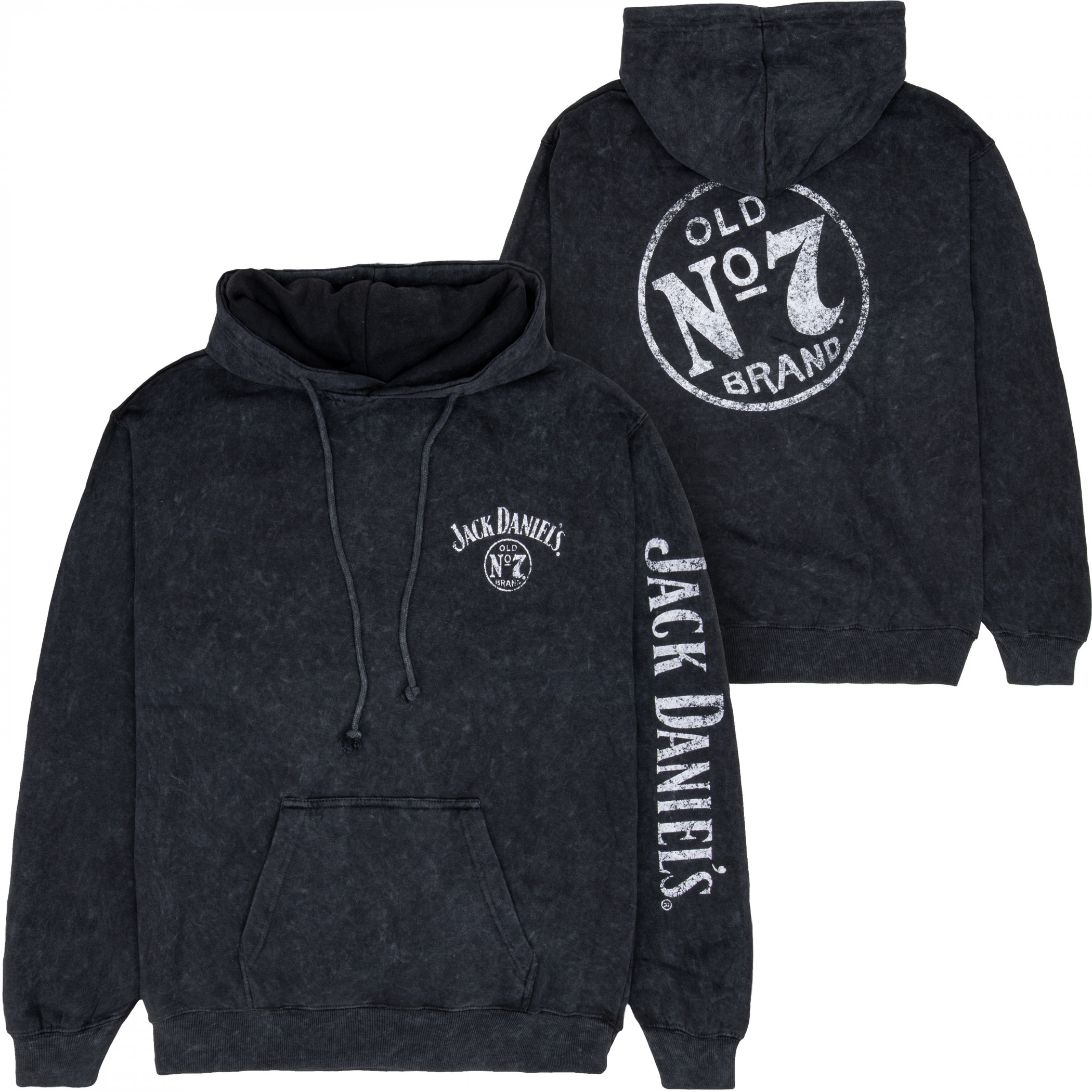 Jack Daniel's No. 7 Mineral Wash Front and Back Print Pull-Over