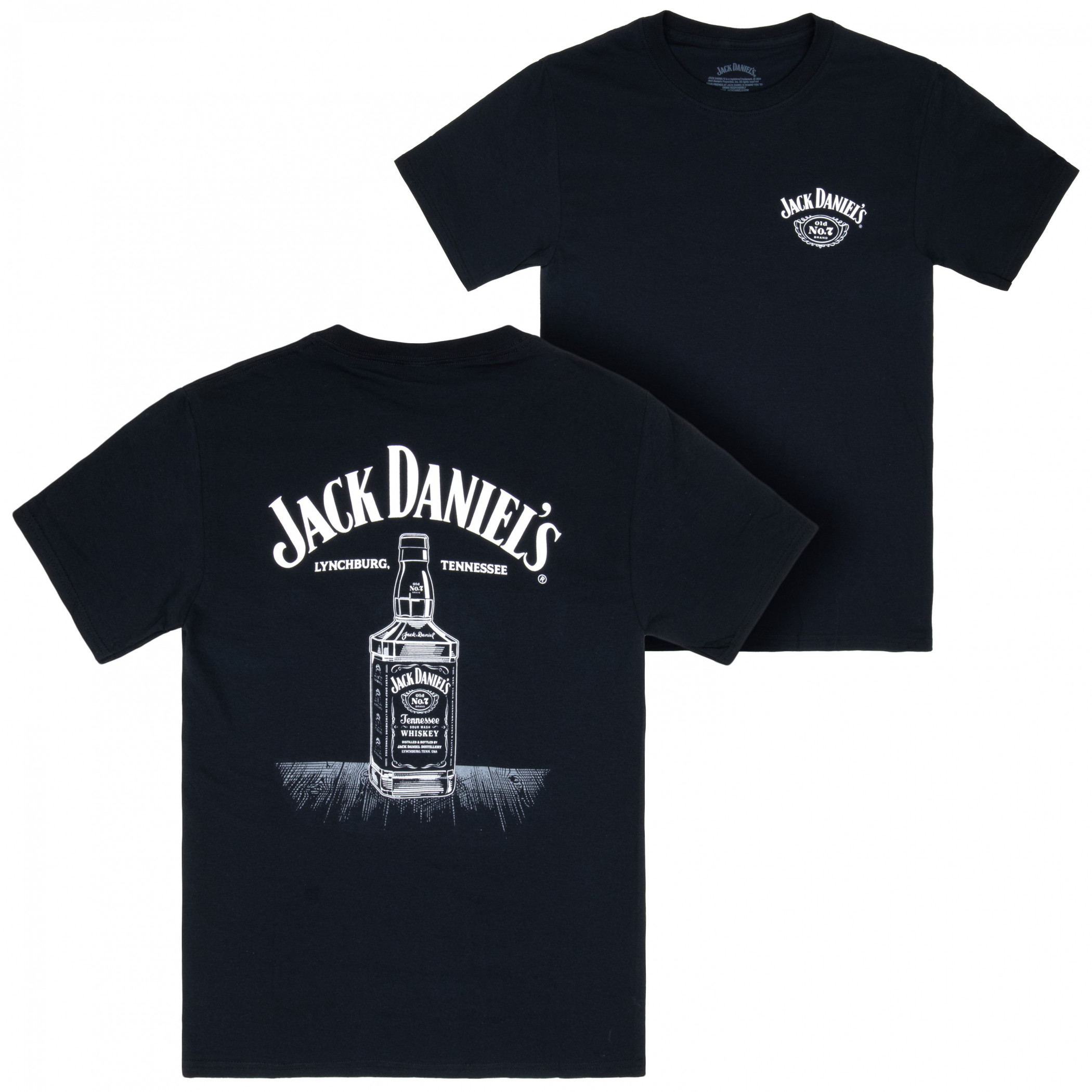 Jack Daniel's Line Art Bottle T-Shirt - WearYourBeer