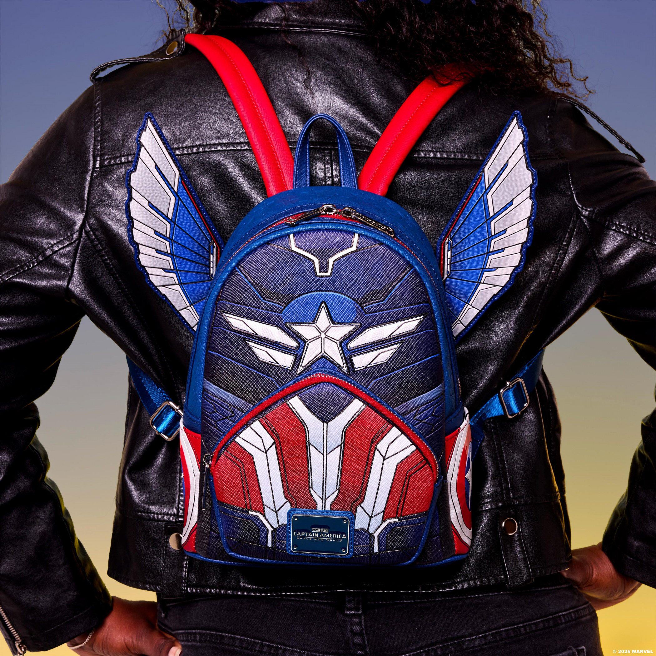 Captain America Brave New World Cosplay Mini Backpack By Loungefly