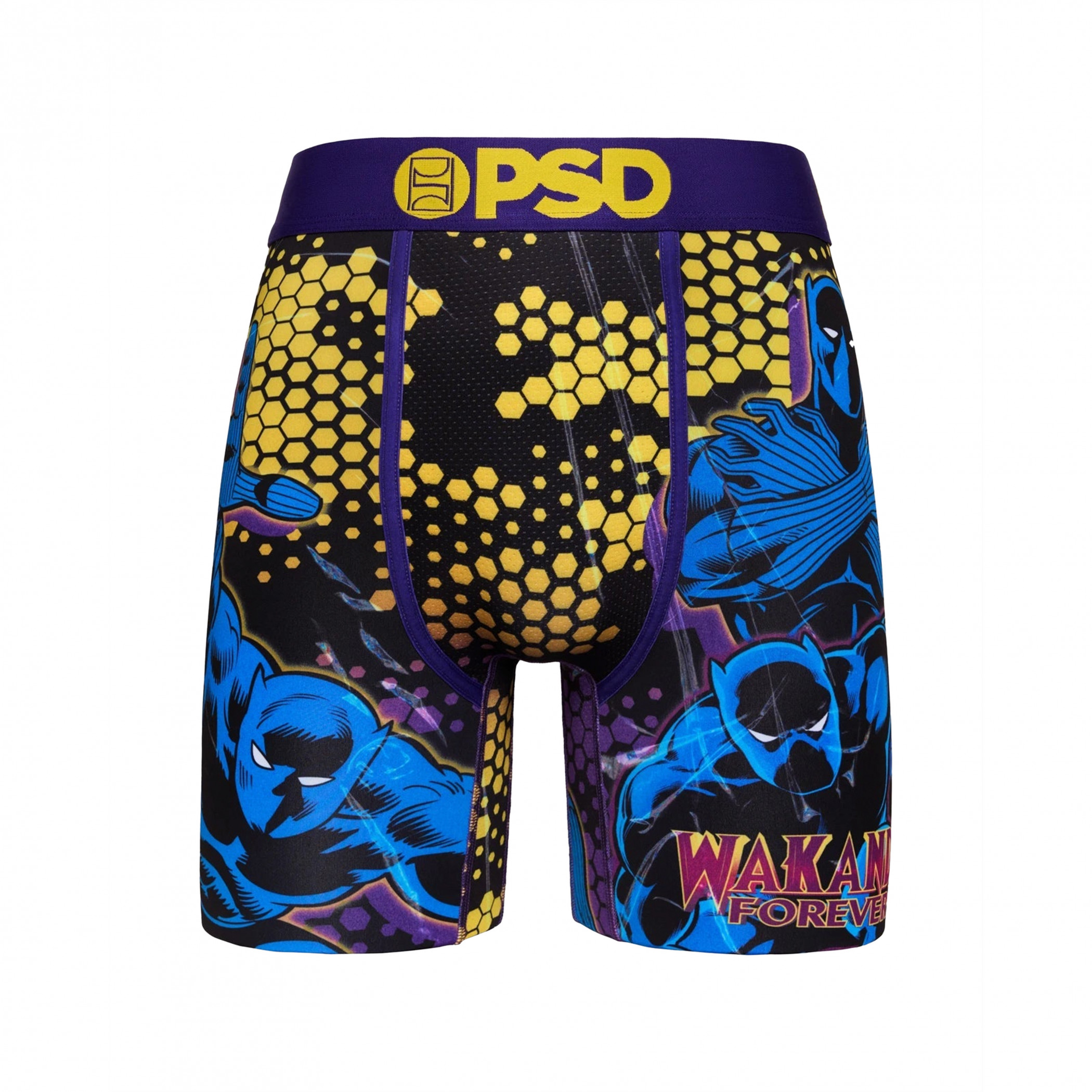 Black Panther Wakanda Forever Hex PSD Boxer Briefs