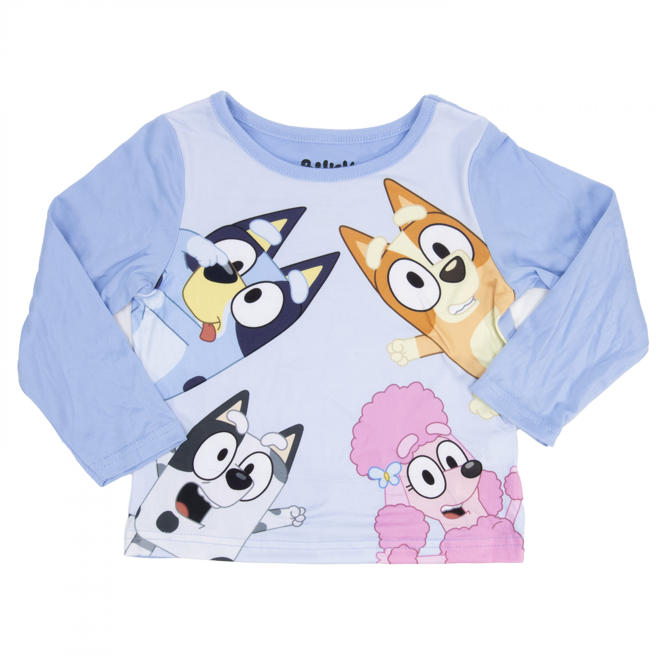 Bluey Long Sleeve Characters All Over Print Toddler's 2-Piece Pajamas