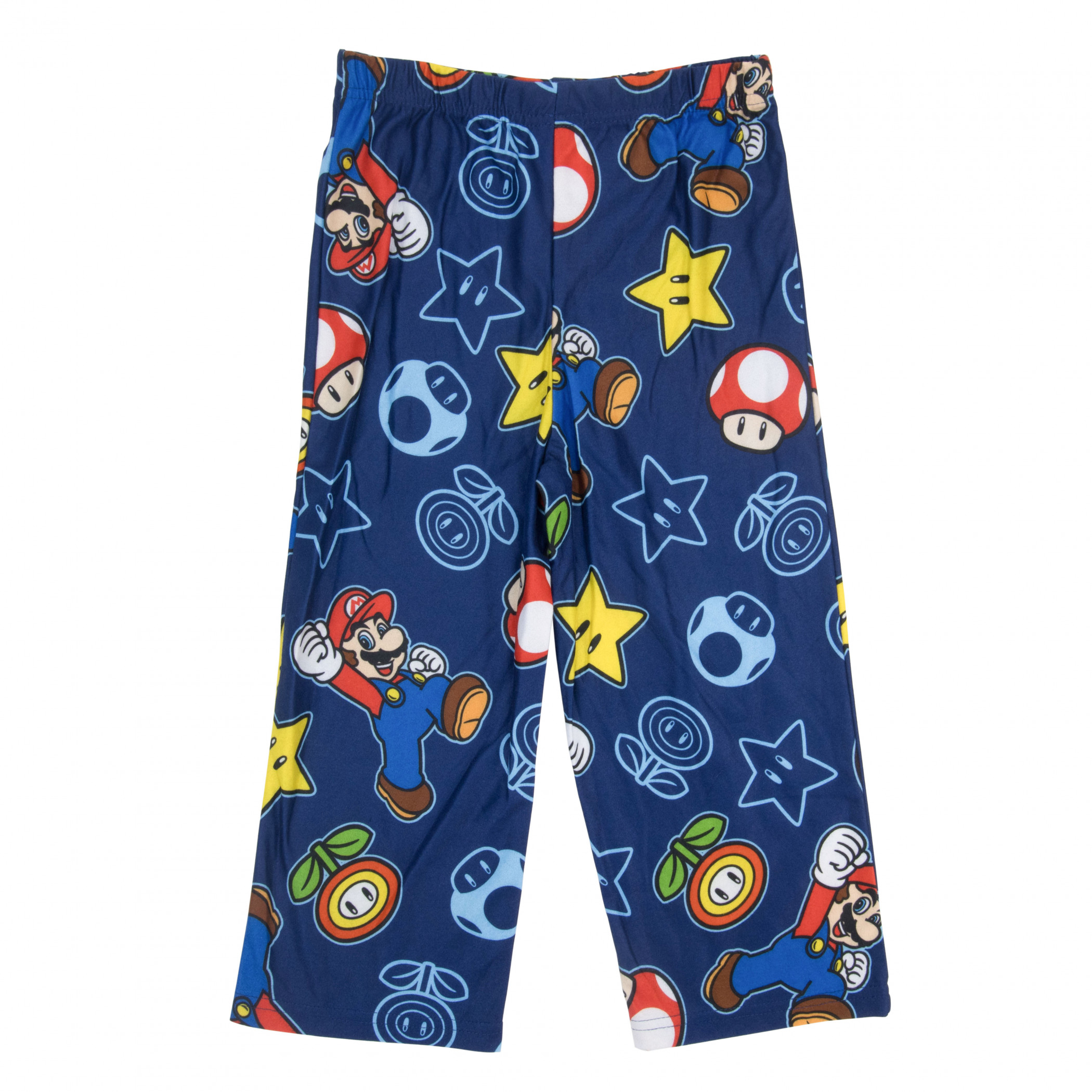 Super Mario Bros. Power Up Print Boy's 2-Piece Pajamas