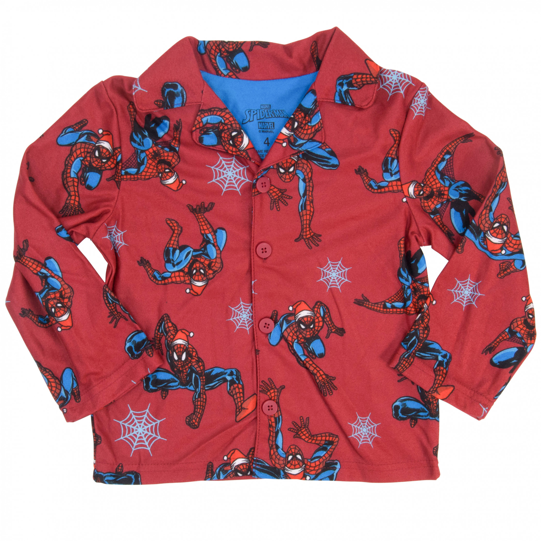 Spider-Man Winter Webs Boy's 2-Piece Pajamas