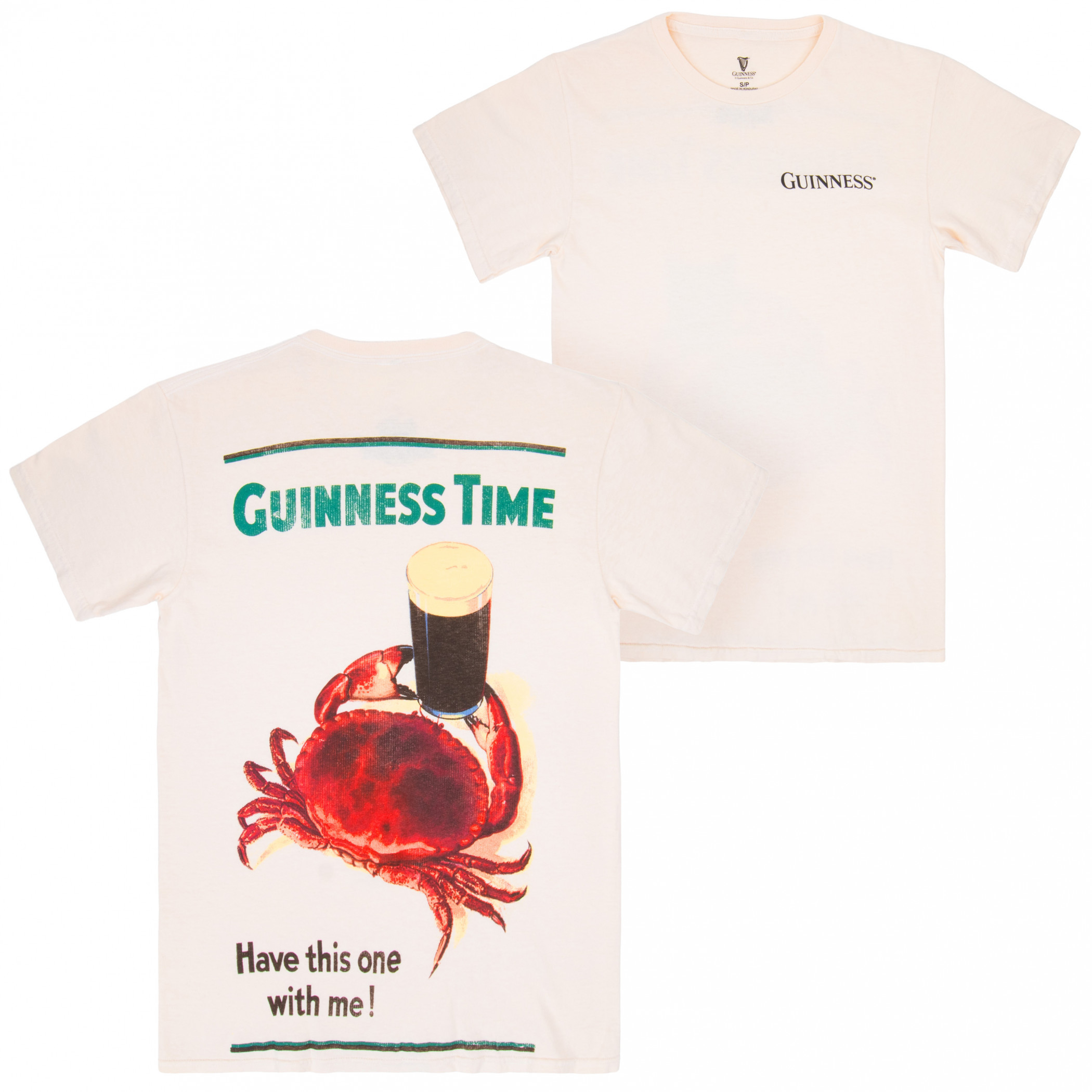 Guinness T-shirt Premium con arpa dorata ricamata grigio/peltro, peltro, S