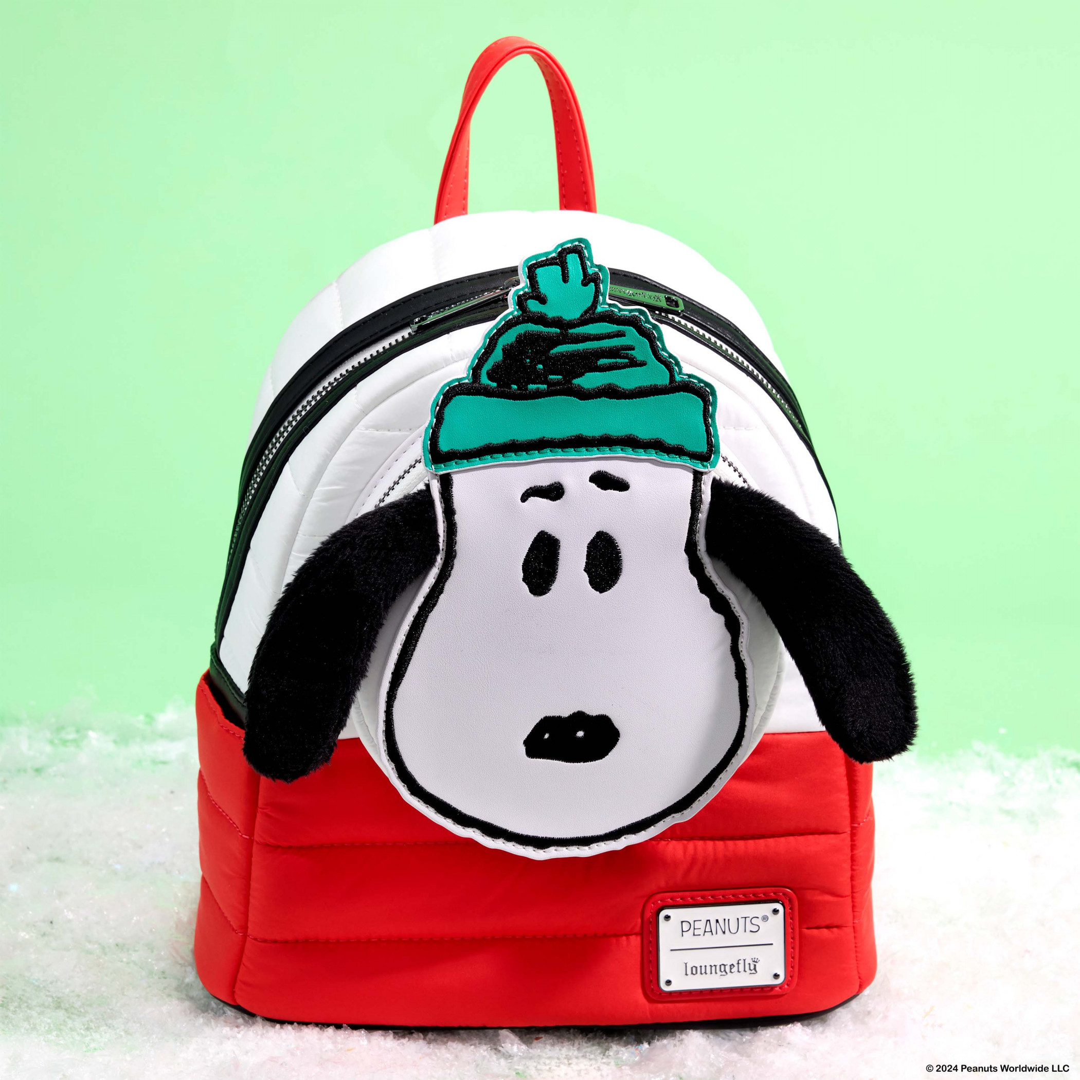 Peanuts Winter Snoopy Holiday Collection Mini Backpack By Loungefly