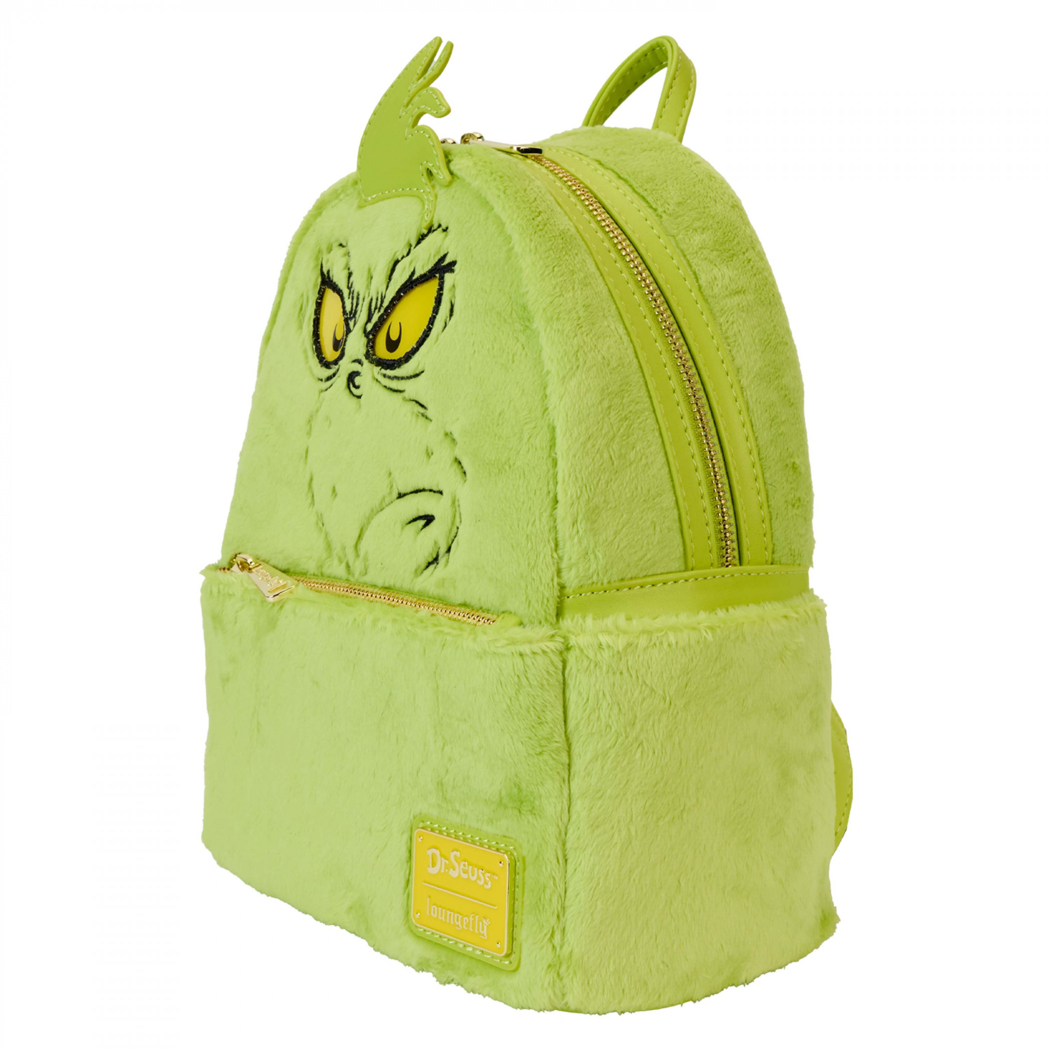 Dr. Seuss The Grinch Light Up Eyes Mini Backpack By Loungefly