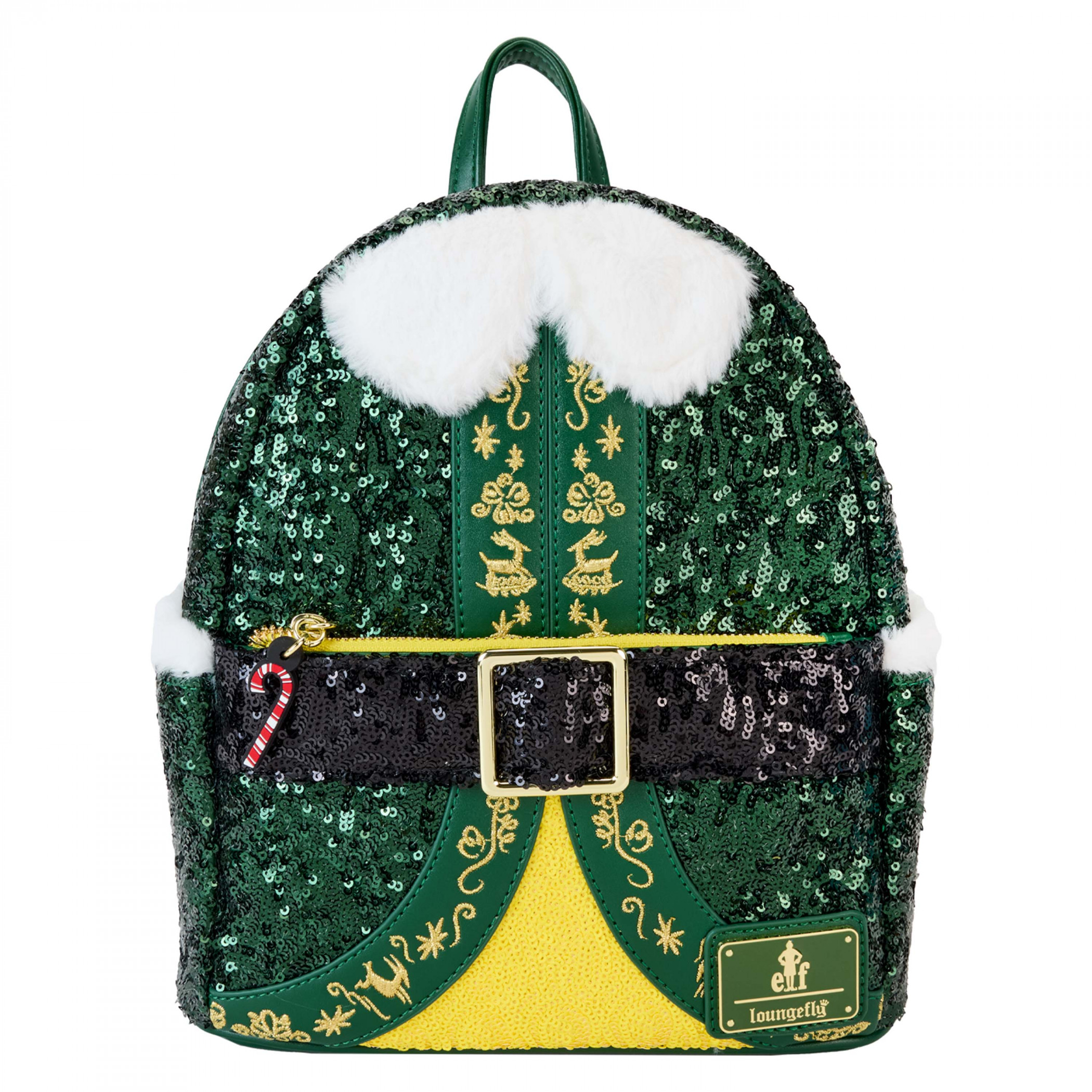 Elf Buddy's Clothes Sequin Cosplay Mini Backpack By Loungefly