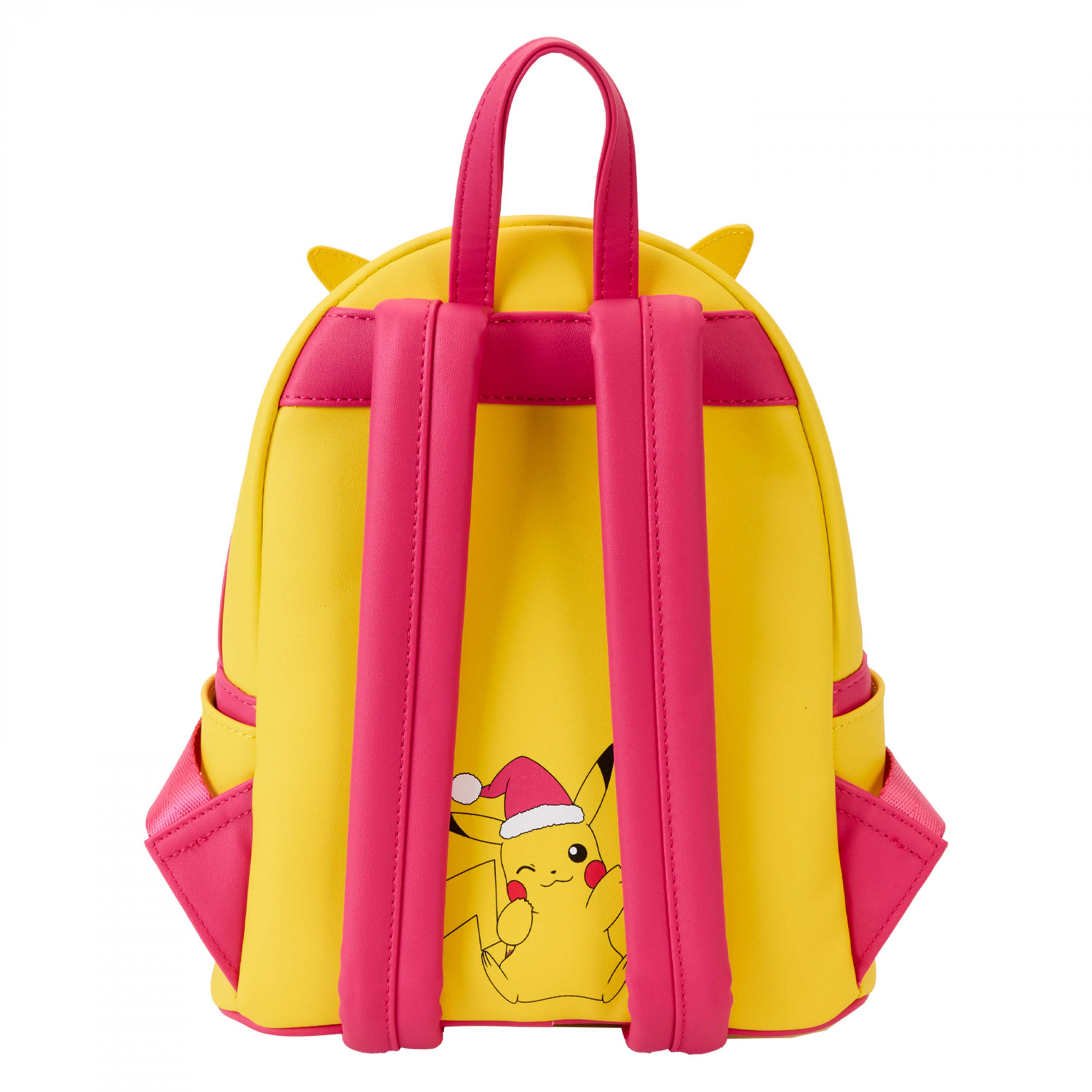 Pokemon Pikachu Santa Hat Light Up Mini Backpack By Loungefly