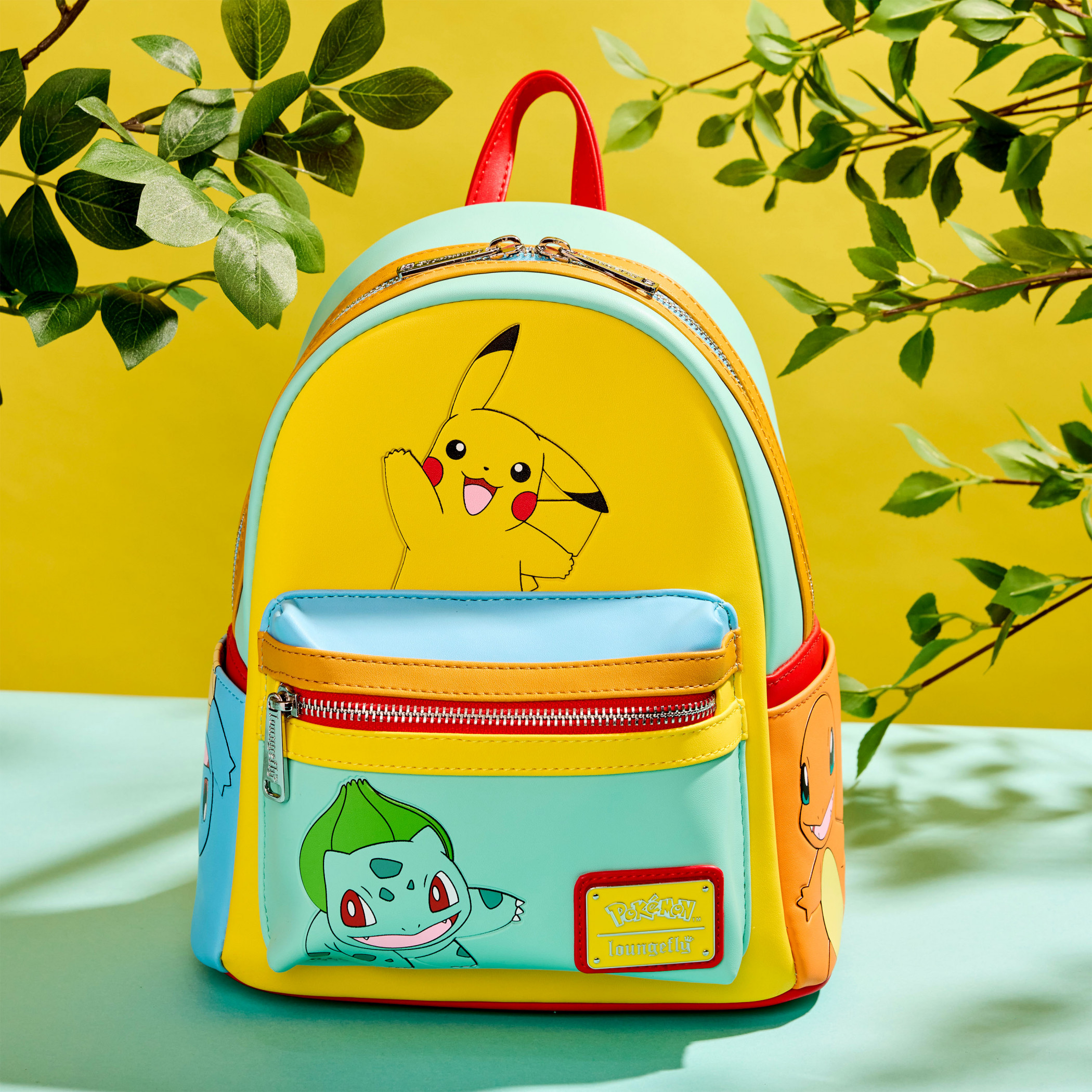 Pokemon Gen 1 Kanto Starters Mini Backpack By Loungefly