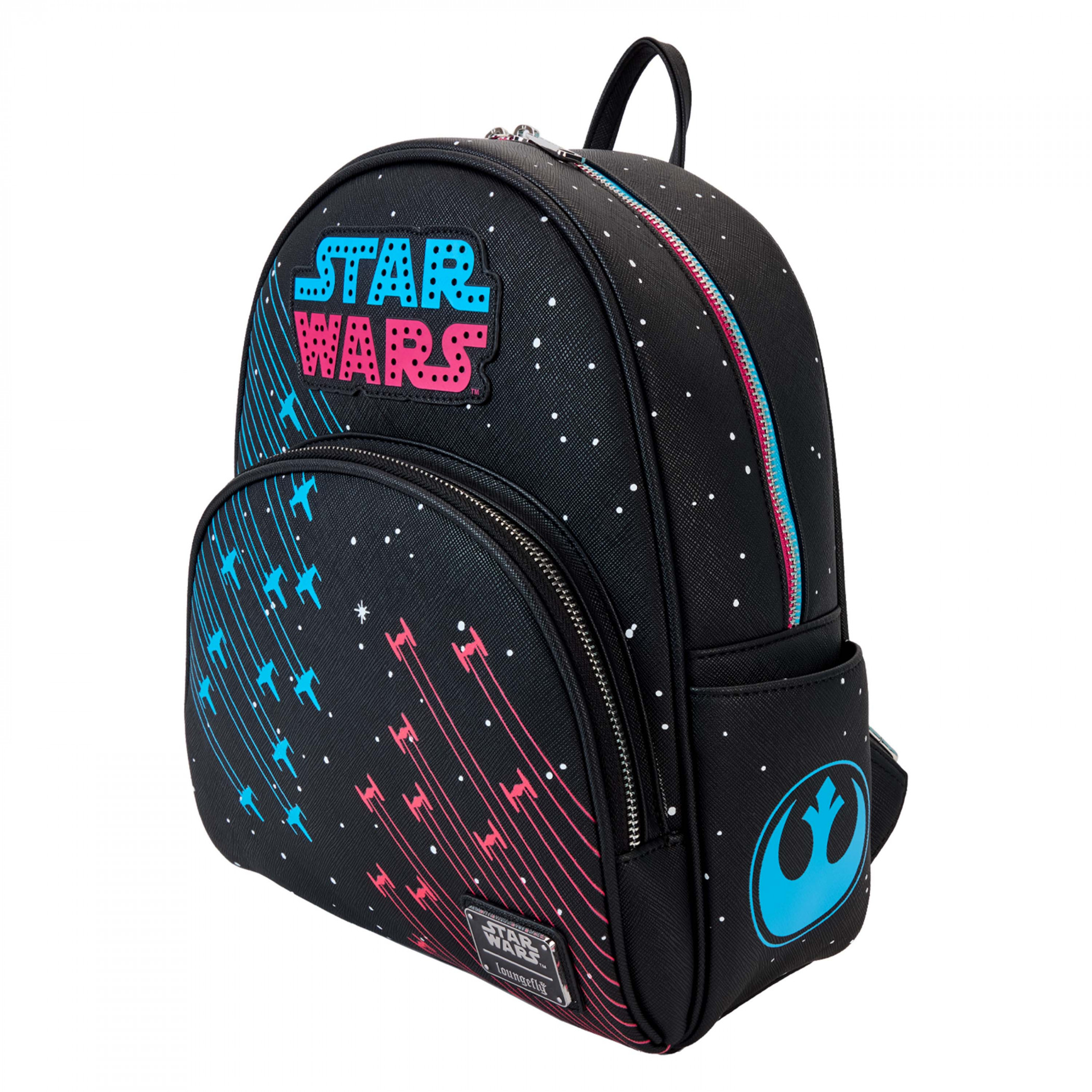 Star Wars 70's Neon Mini Backpack By Loungefly