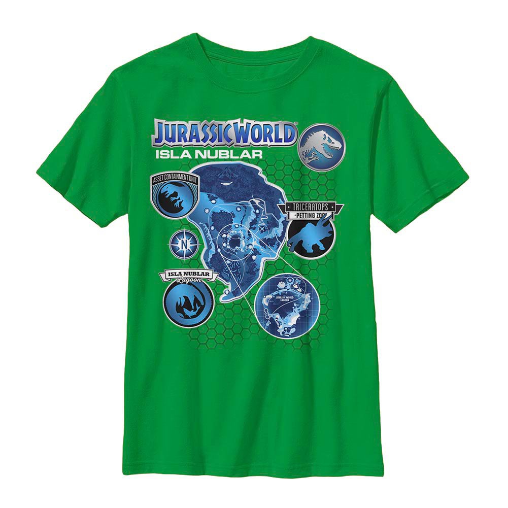 Jurassic World Island Livin Green Youth T-Shirt