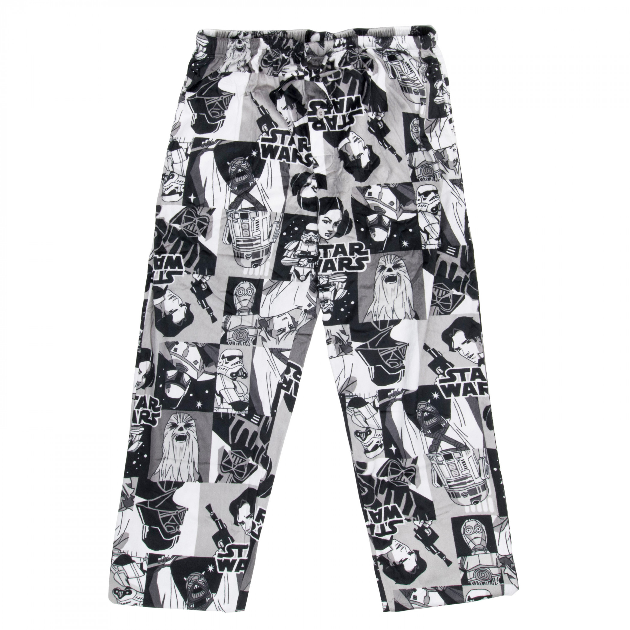 Star Wars Black and White Comic Panels Sleep Pants