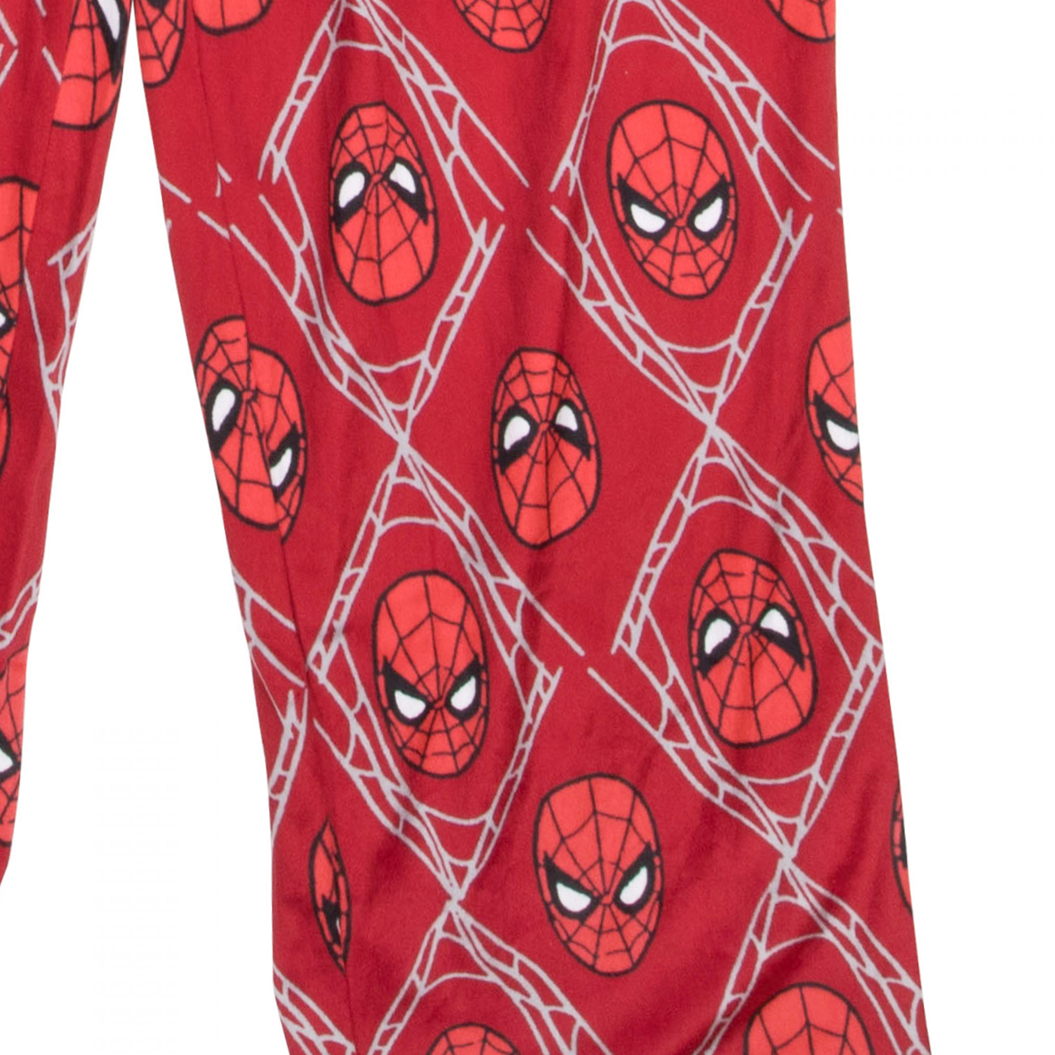 Spider-Man Mask All Over Print Sleep Pants