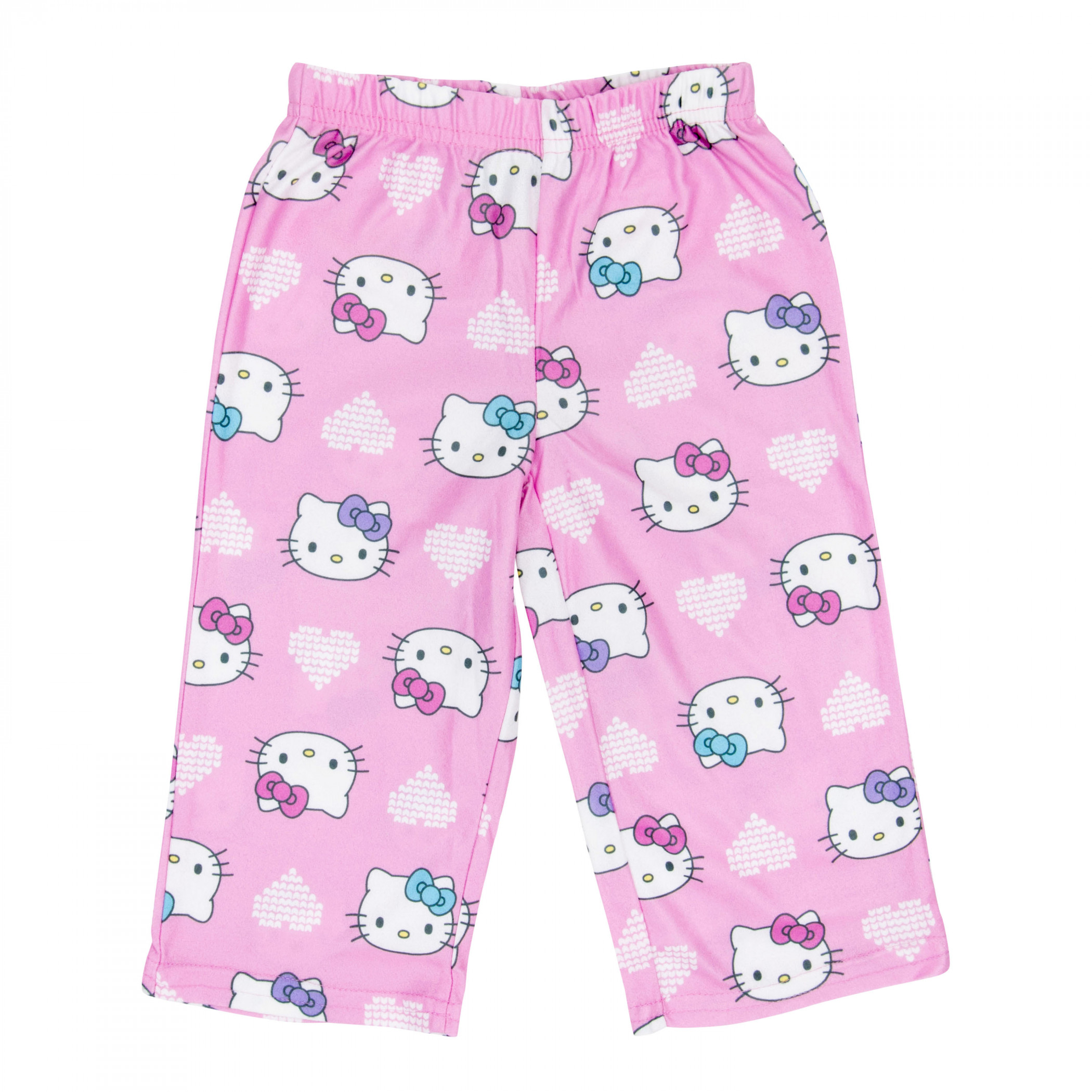 Hello Kitty Cozy Hearts Button Down 2-Piece Youth Pajama Set