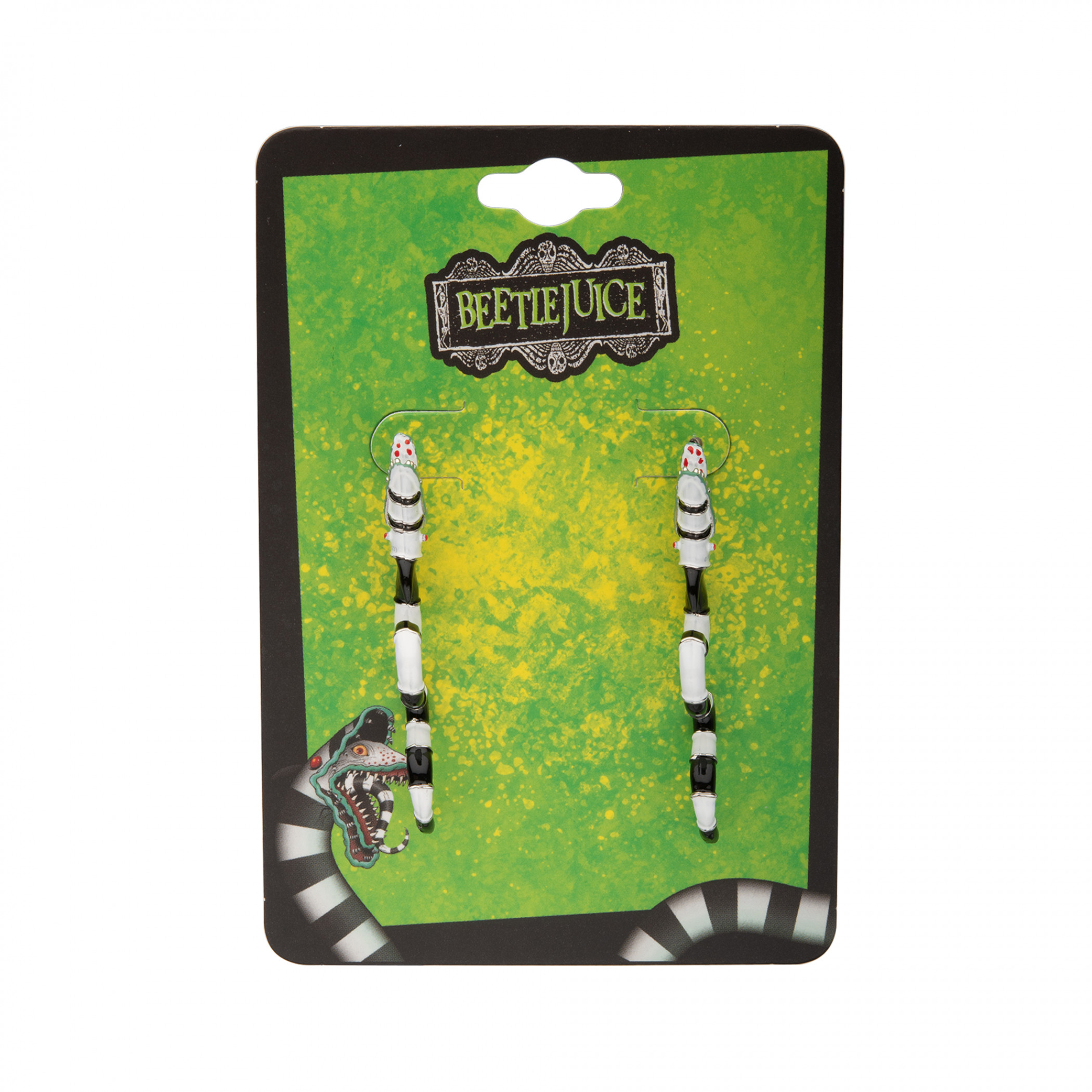 Beetlejuice Biting Sandworm Earrings