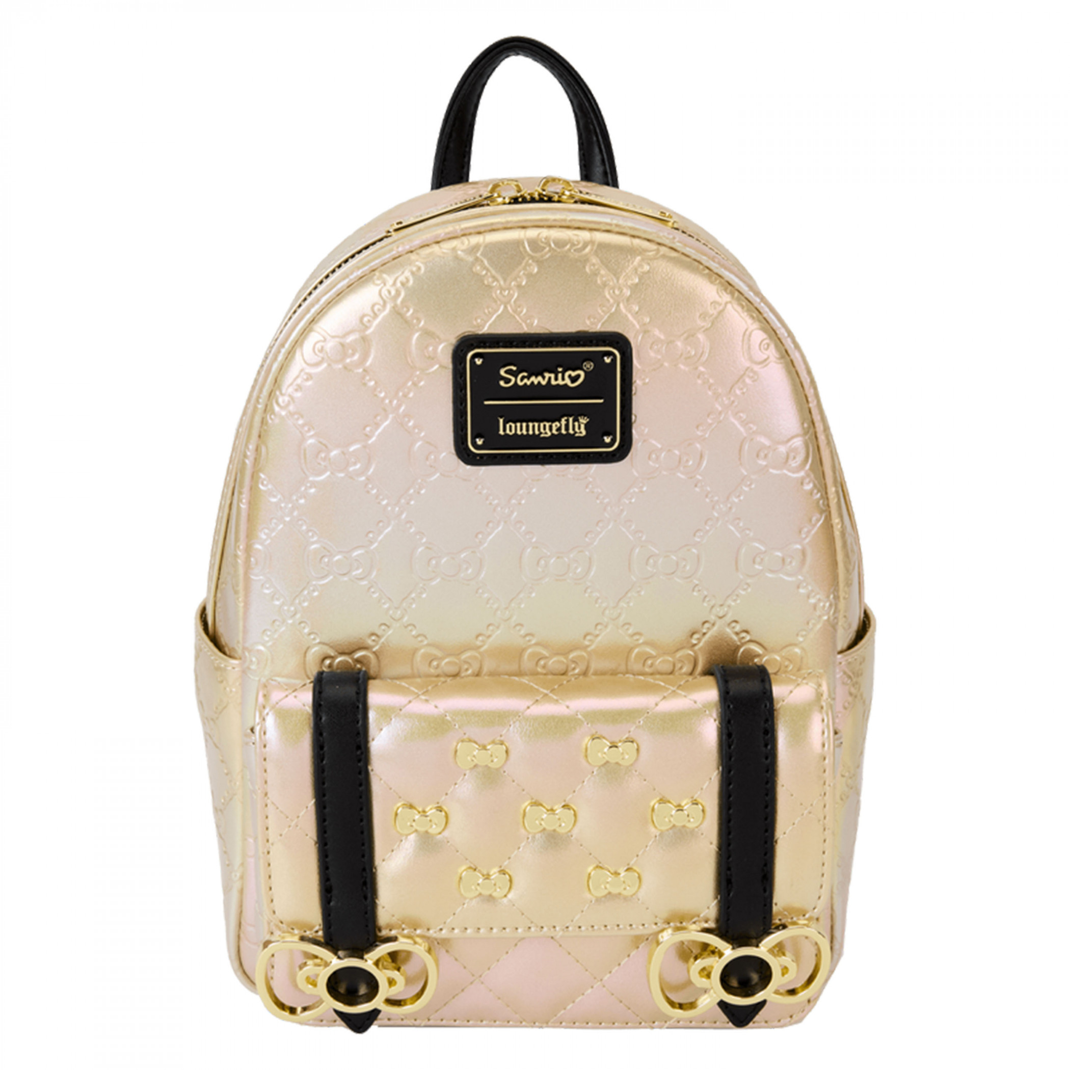 Hello Kitty 50th Anniversary Golden Bows Mini Backpack By Loungefly