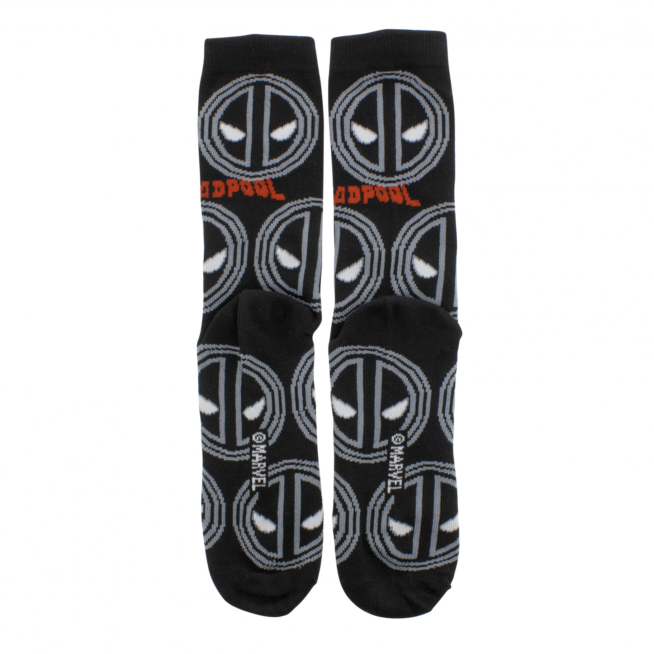 Deadpool Monochrome Logo Socks