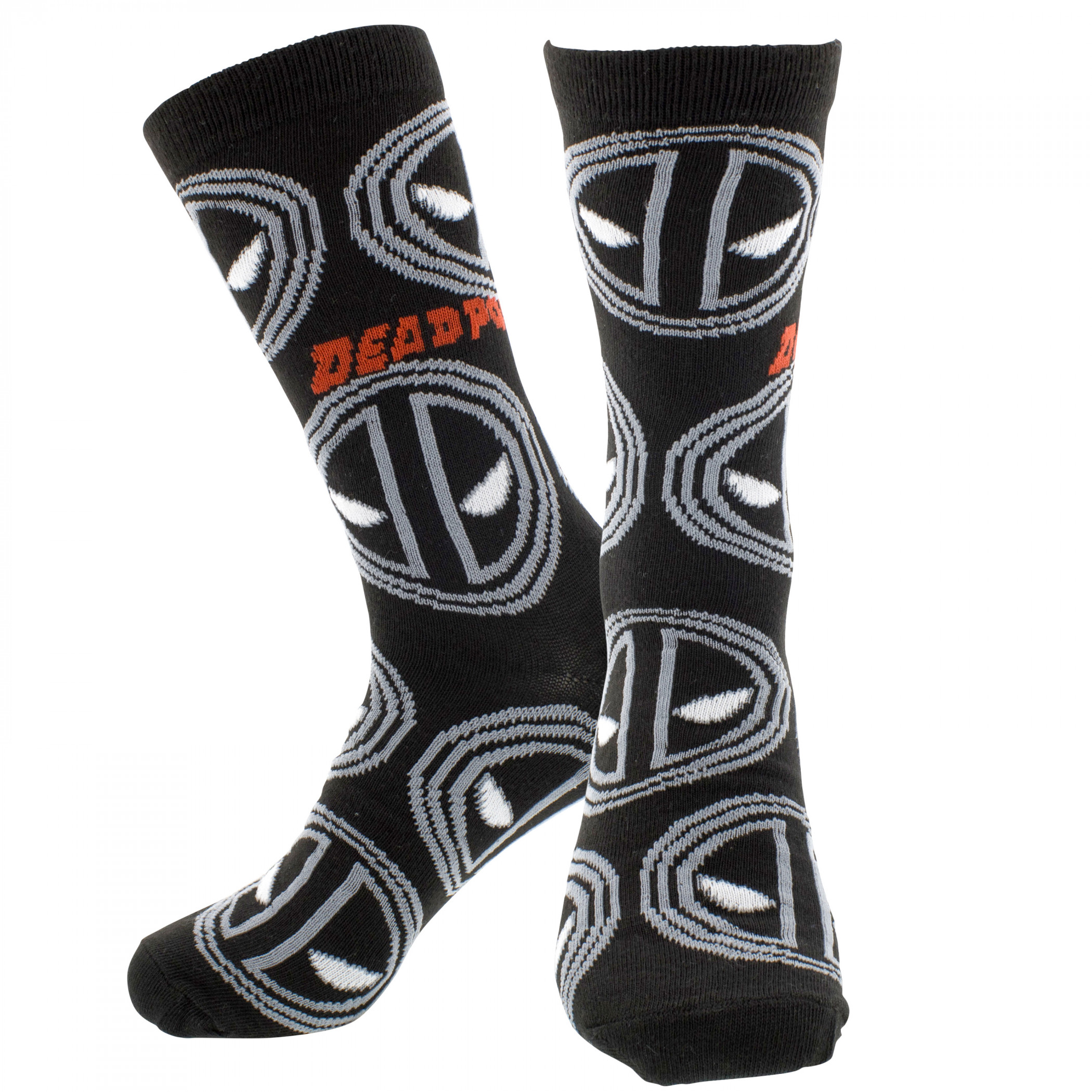 Deadpool Monochrome Logo Socks