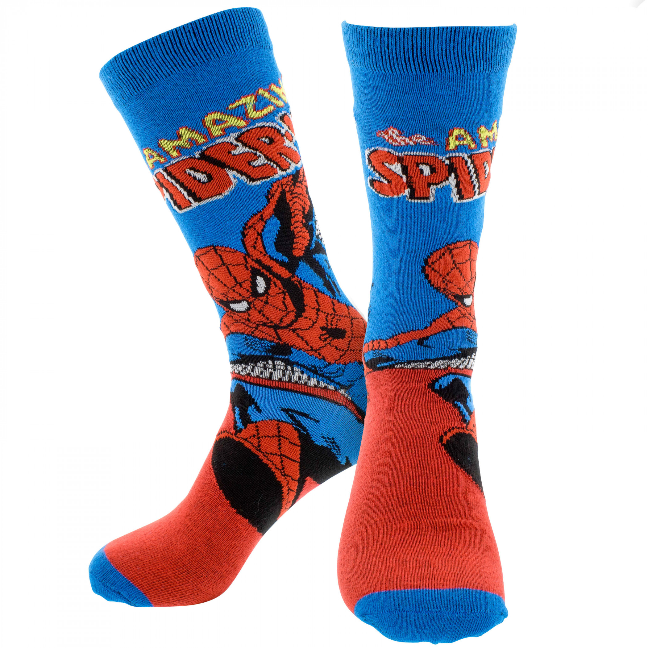 Spider-Man Retro Character Cover Crew Socks